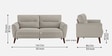 Castro Fabric 2 Seater Sofa In Lit Grey Color