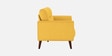 Castro Fabric 3 Seater Sofa In Bold Yellow Color