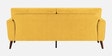 Castro Fabric 3 Seater Sofa In Bold Yellow Color