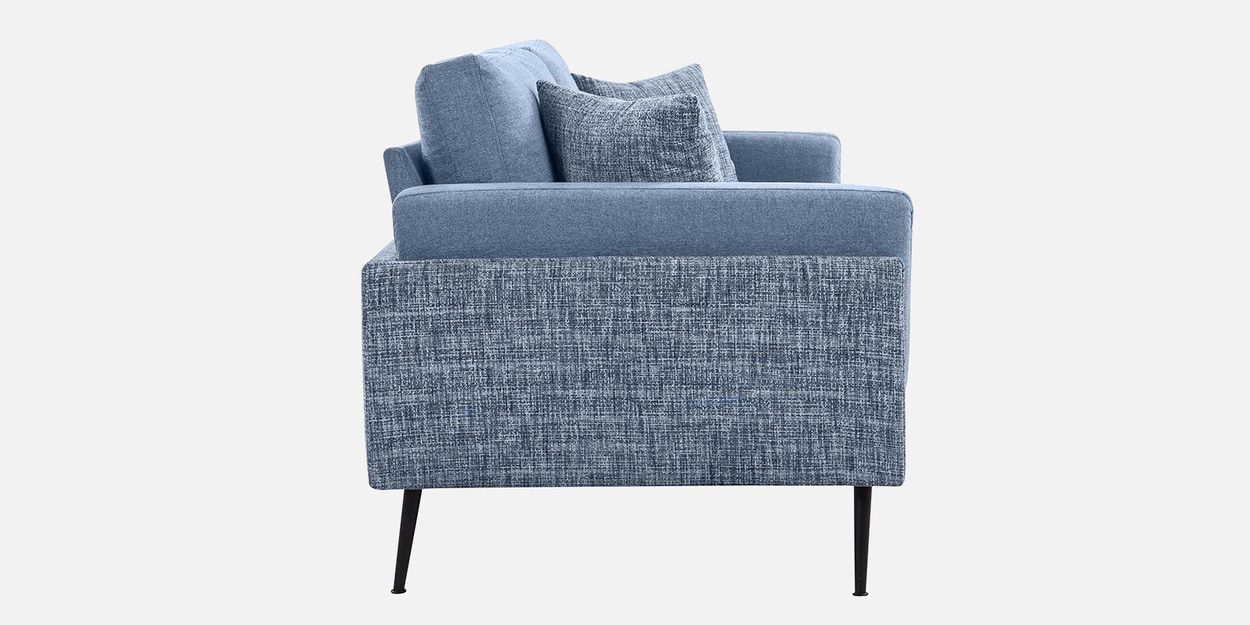 Buy Cannes Fabric Seater Sofa in Blue Colour by Casacraft from