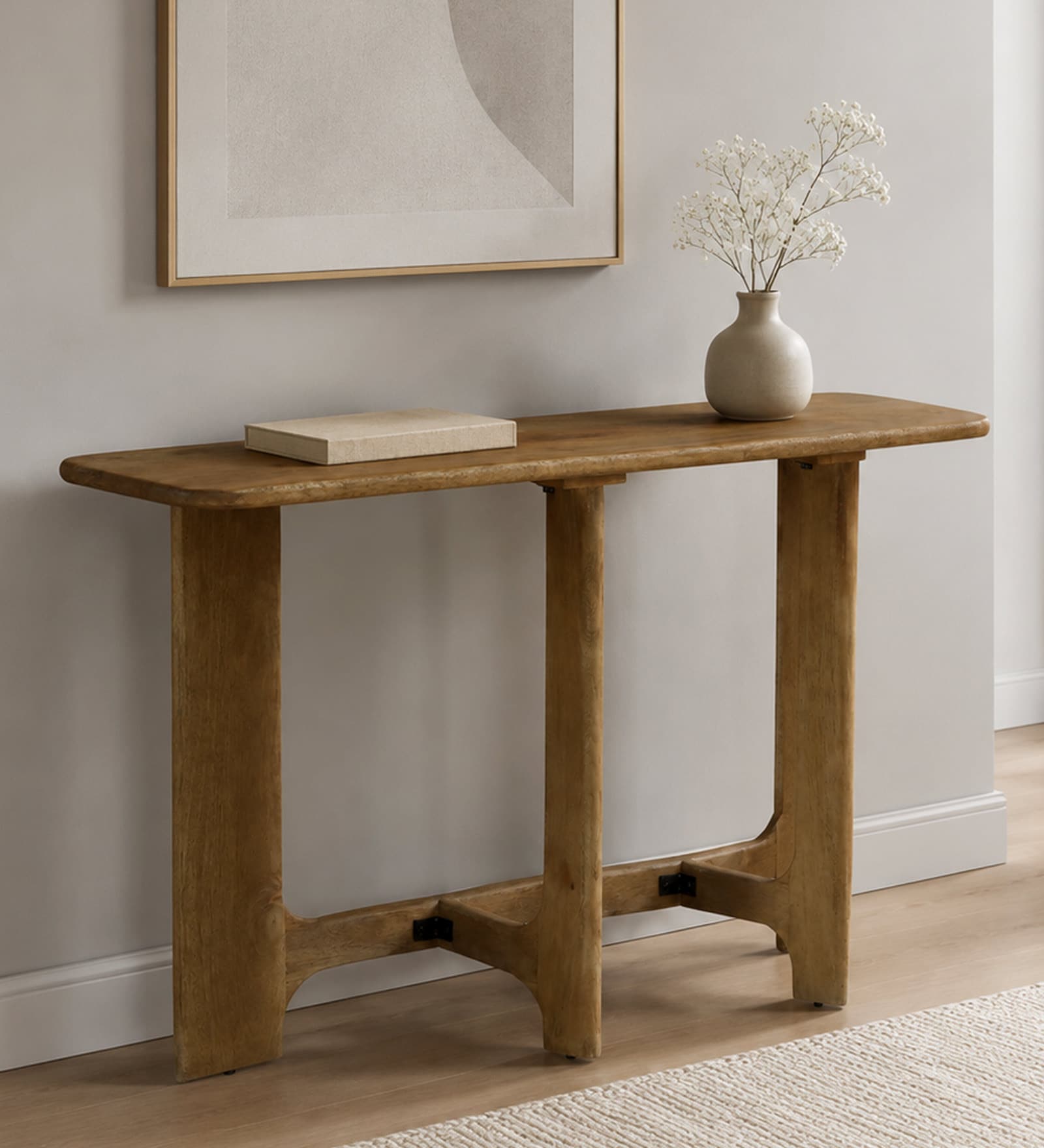 Cadiz Mango Wood Console Table in Tubbaq finish Cadiz Mango Wood Console Table in Tubbaq finish