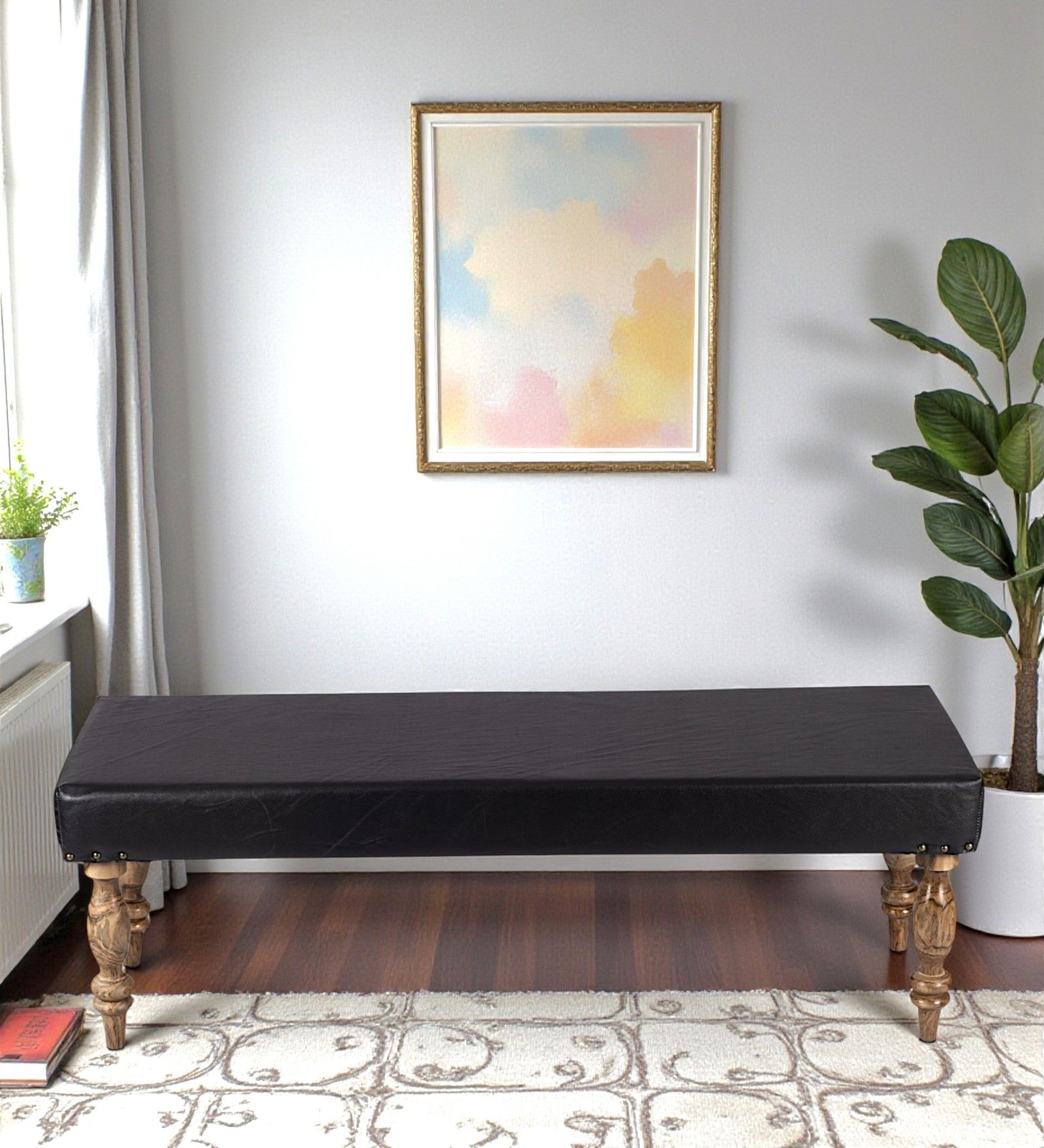 Cairo Bench In Black Colour