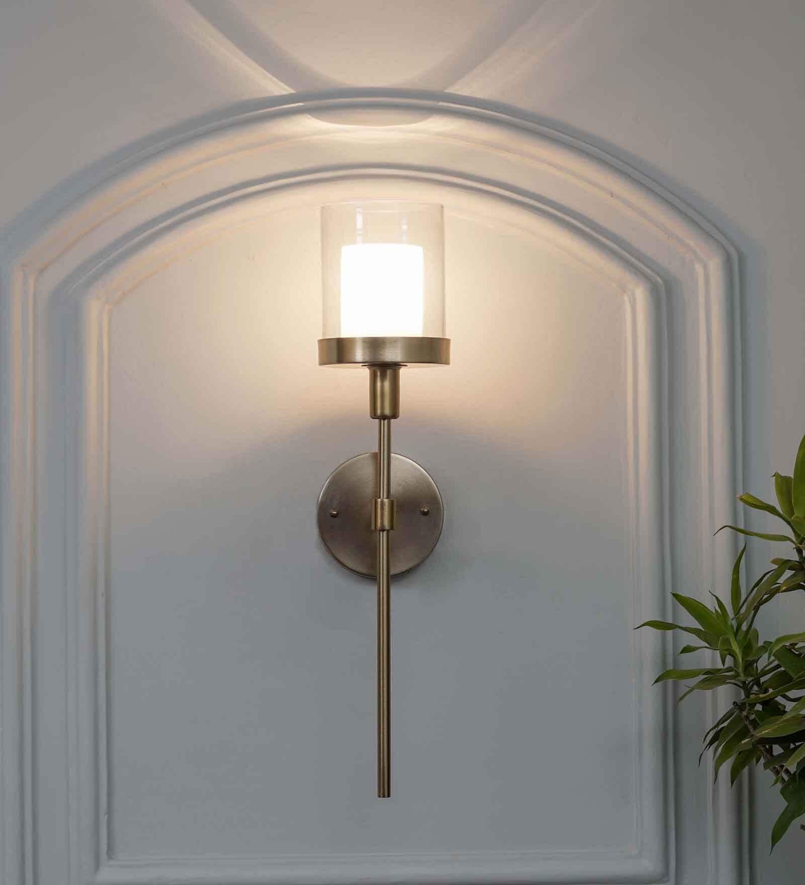 Cairo Shine Brass Metal Finish Wall Light