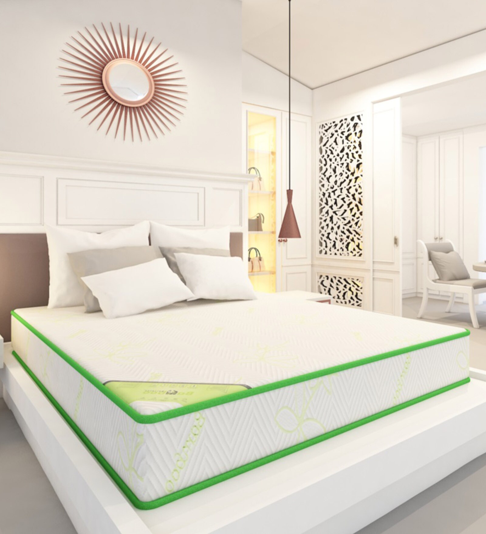 Dual Comfort Cairo King Bed Mattress With High Density Foam 78 X 72 X 5 Inches