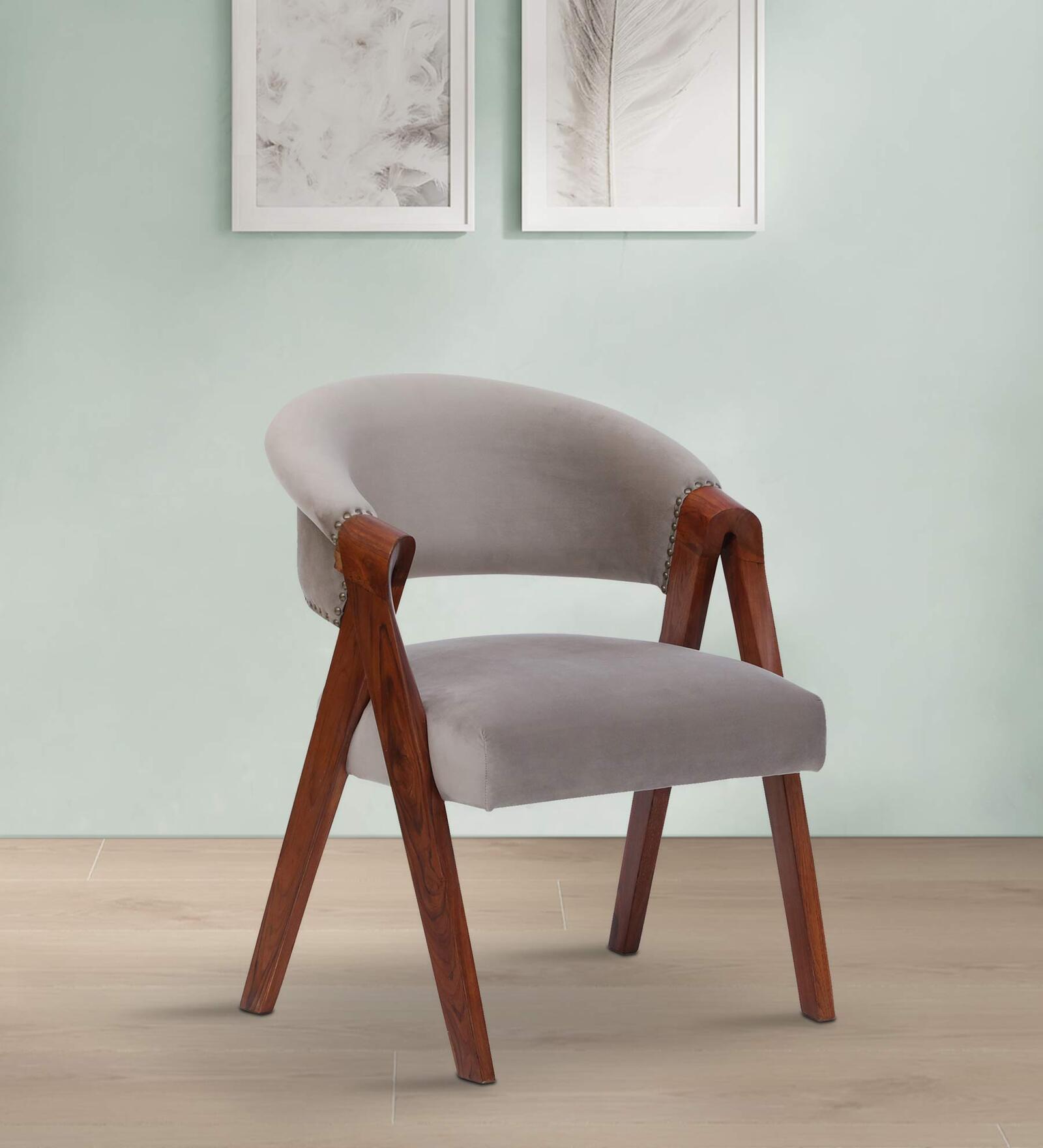 Caldew Solid Wood Arm Chair in Scratch Resistant Honey Oak Finish