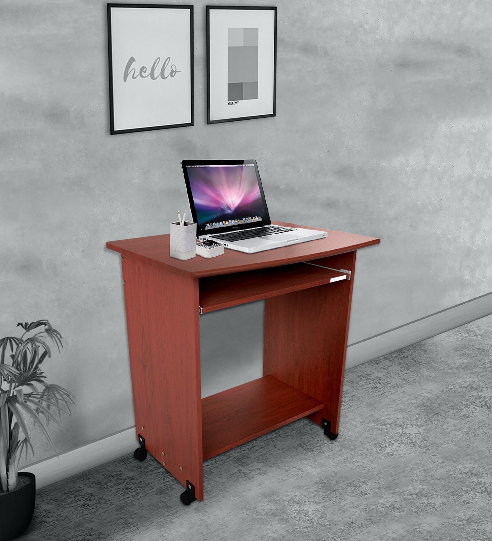 Buy Caliber Study Table in Red Maple Colour at 16 OFF by Godrej