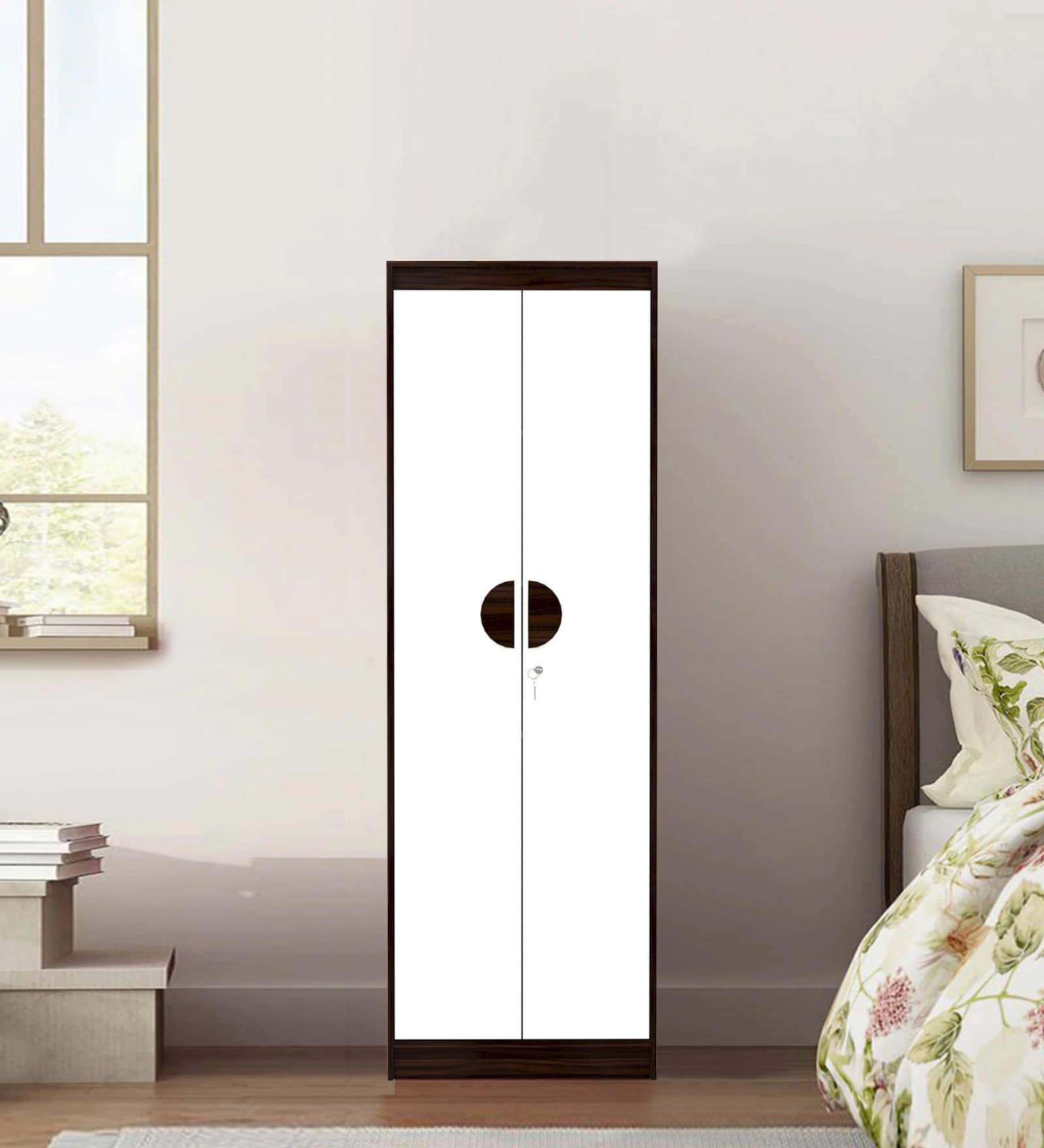 Calypso 2 Door Wardrobe in Milky Maple Dual Tone Finish