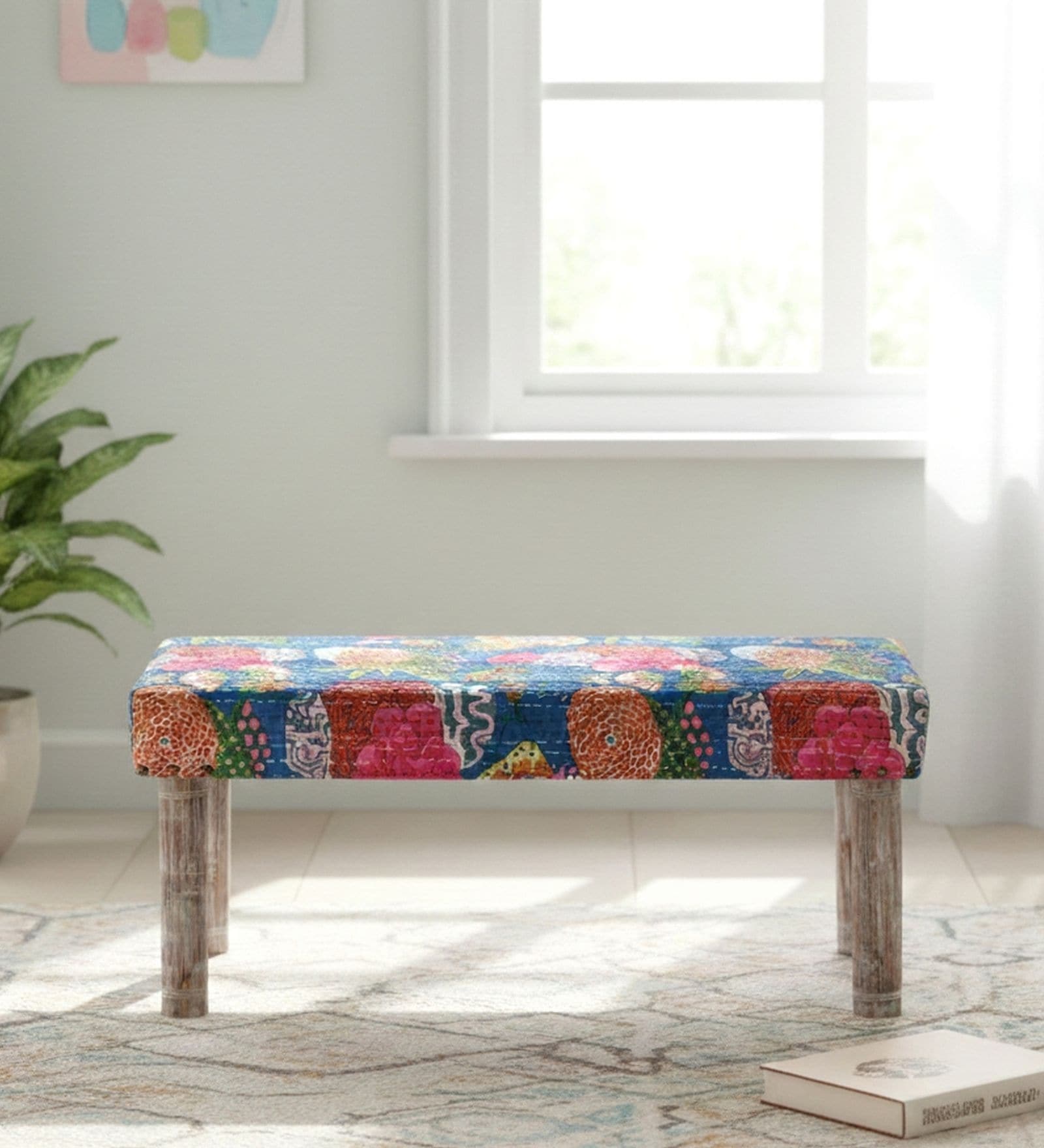 Camilla Bench In Blue Colour