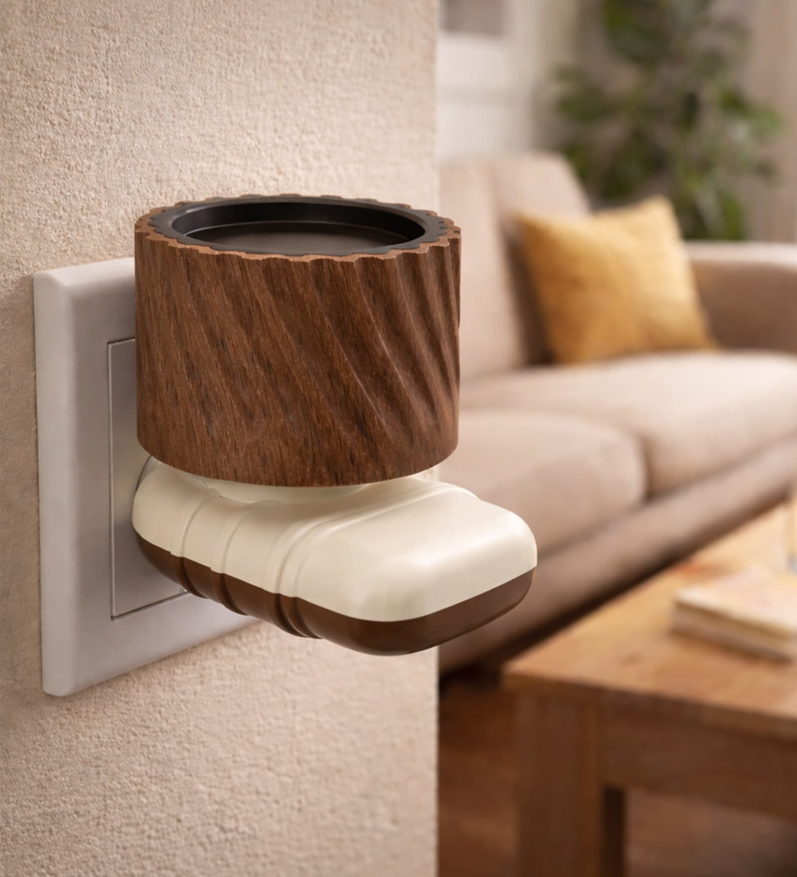 Wooden Plug-In Aroma Diffuser Camphor Burner Wooden Plug-In Aroma Diffuser Camphor Burner