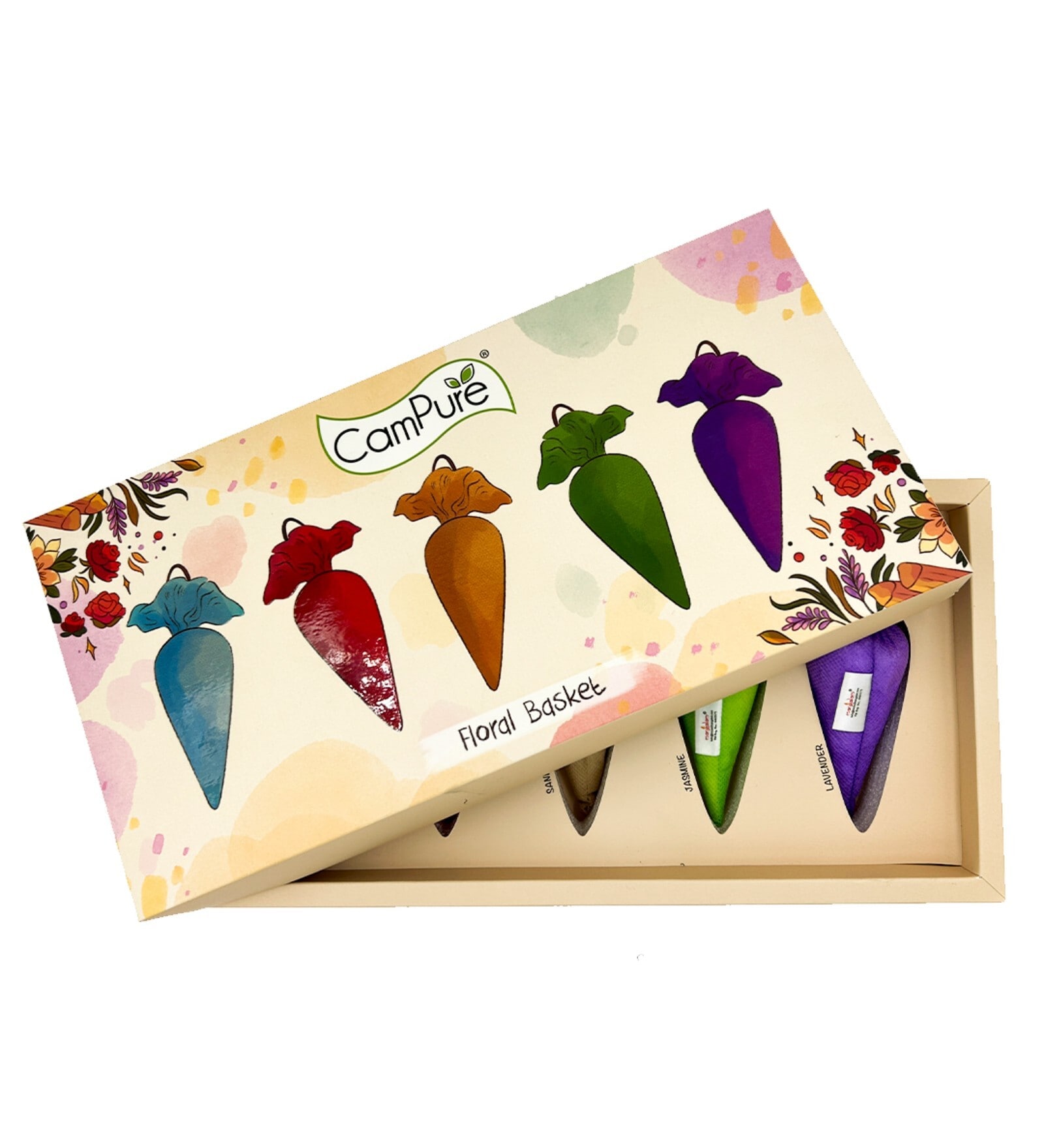 Campure Floral Basket Gift Box