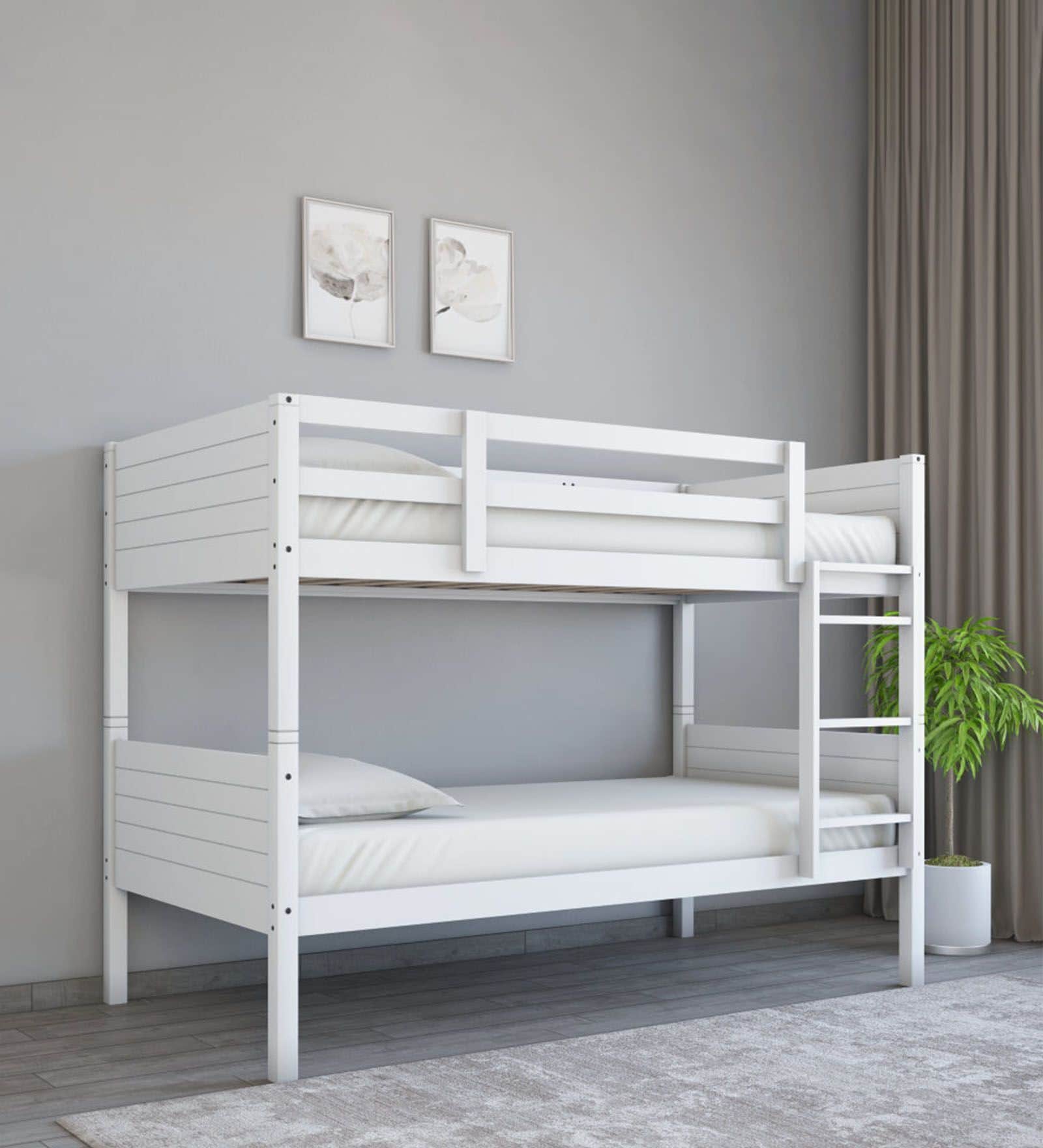 Buy Canary Solid Wood Bunk Bed in White Finish at 78% OFF by @home ...