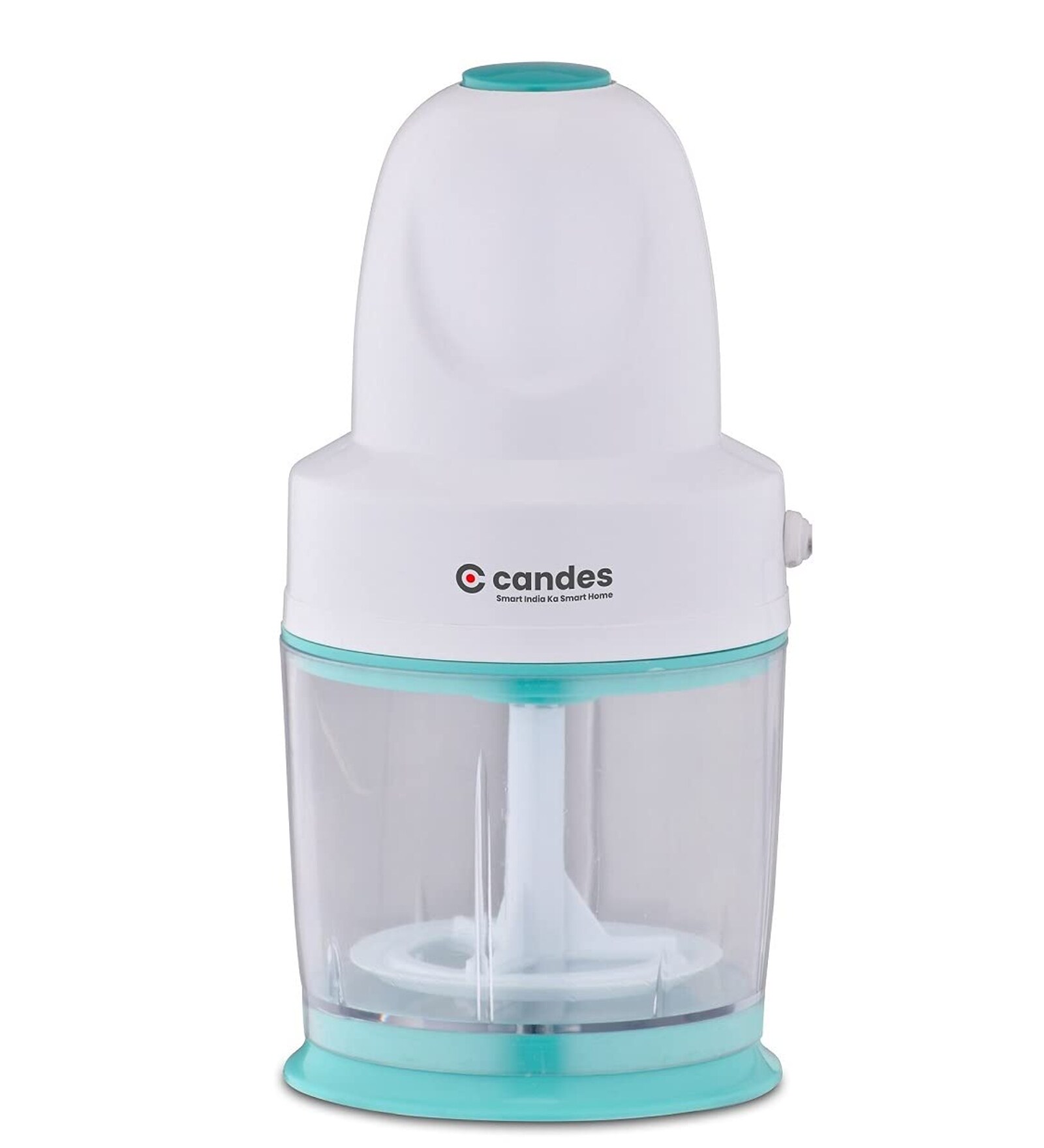 Candes Chop Master 250W Electric Chopper with Double Blade (White and Blue)