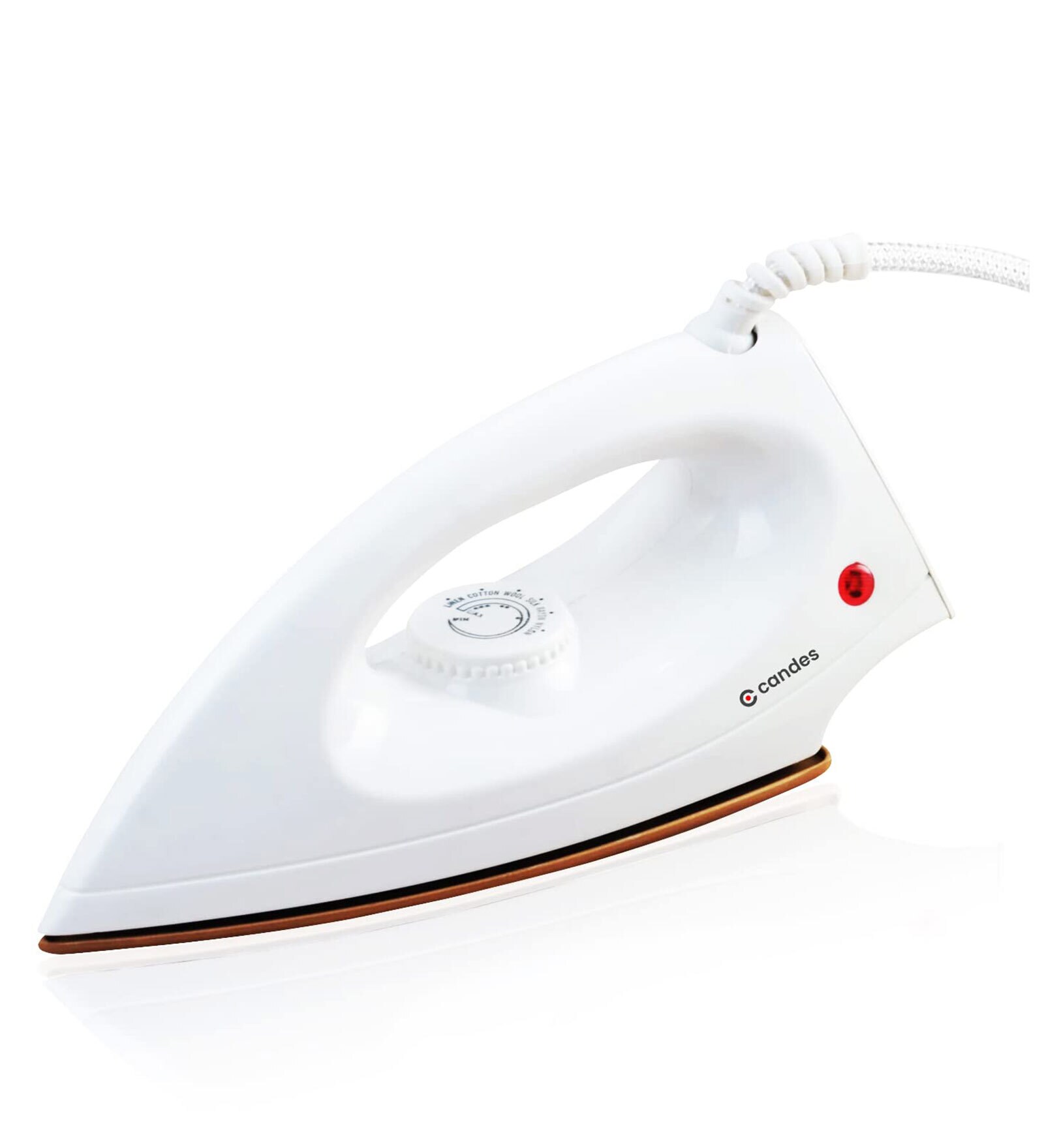 Candes EI107 1000W Non Stick Dry Iron (White)