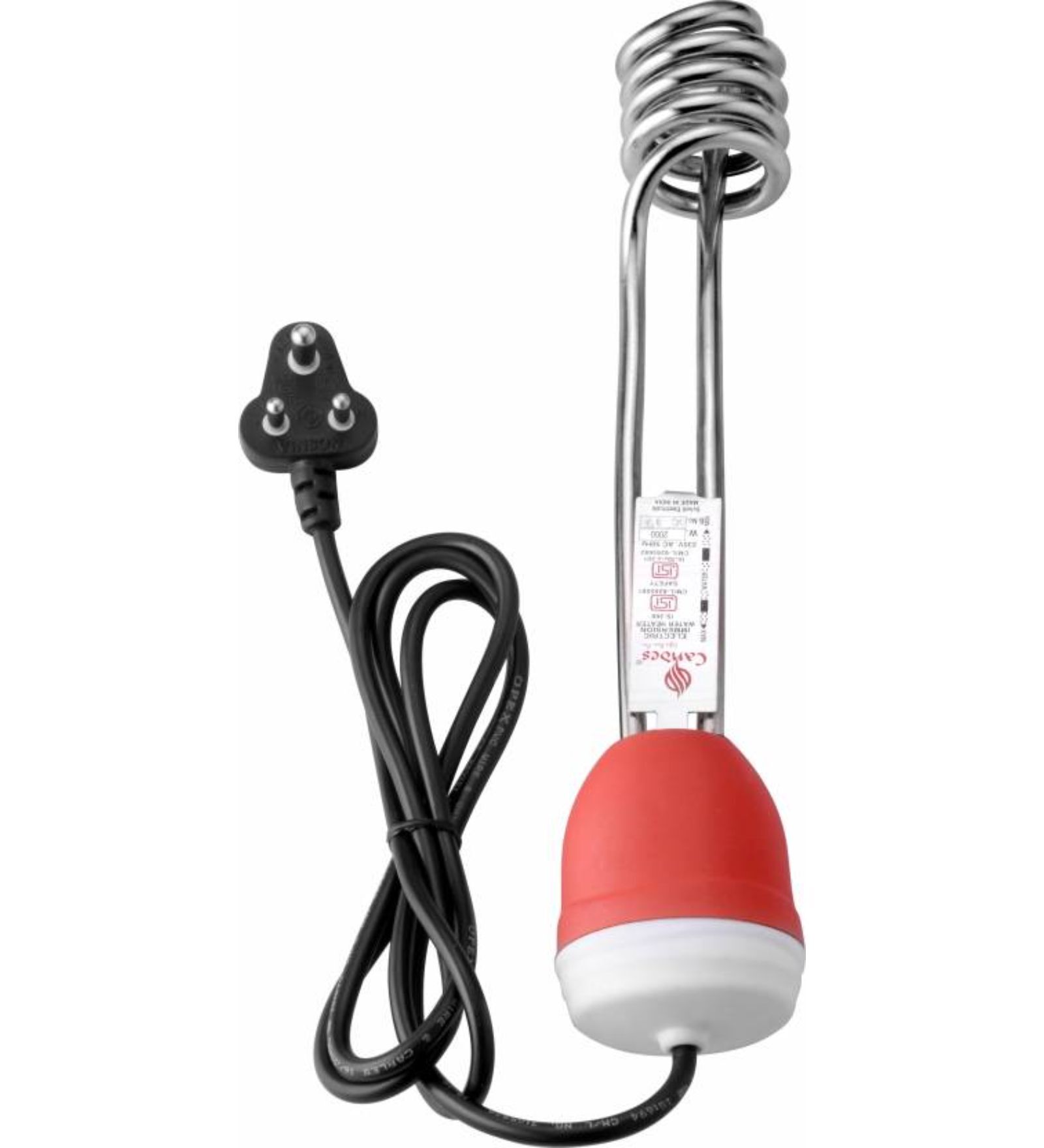 Candes Grand 2000W ISI Mark Shock-Proof Immersion Rod (Red)