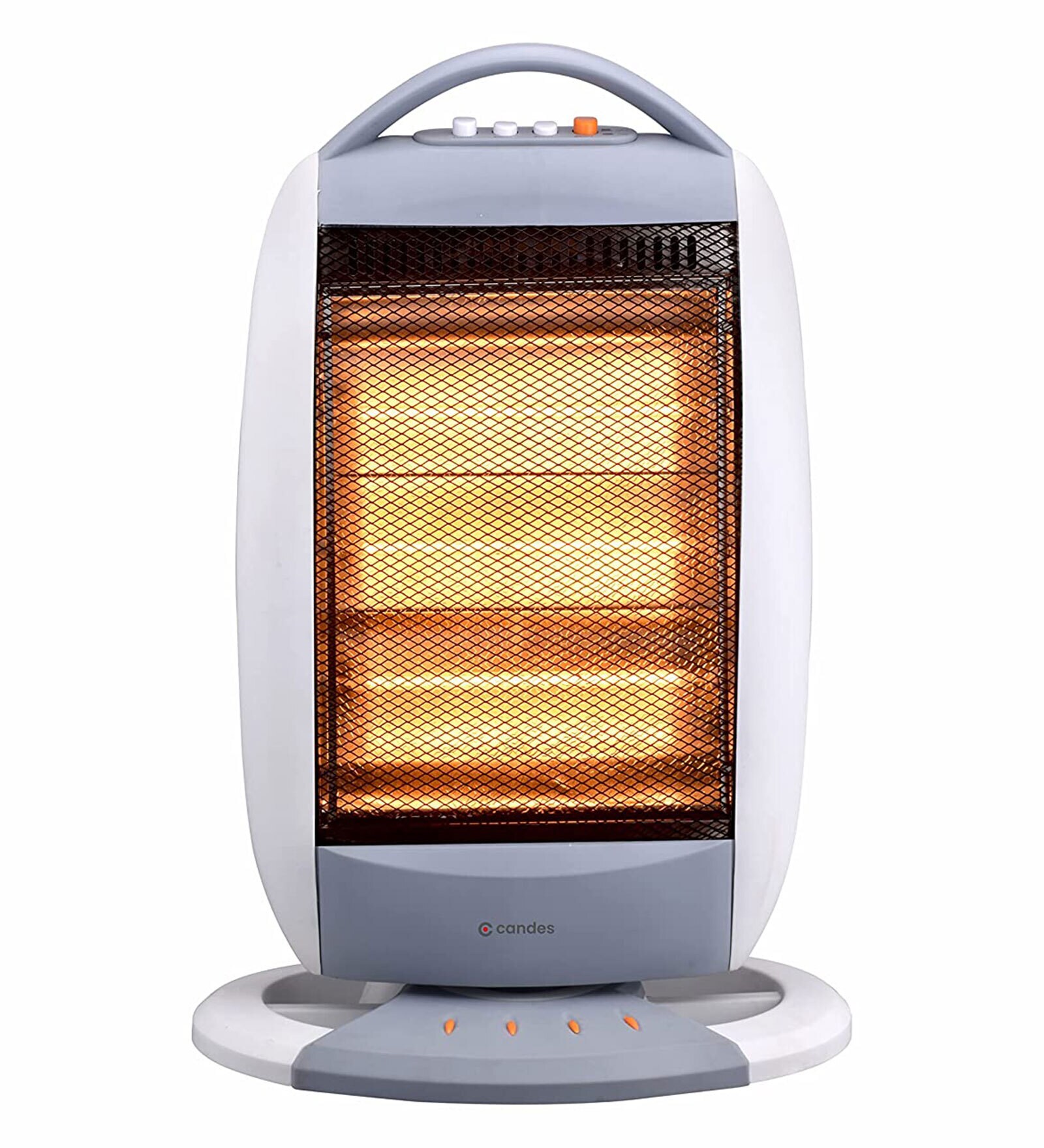 Candes Infra3 1200W Halogen Room Heater (White/Grey)