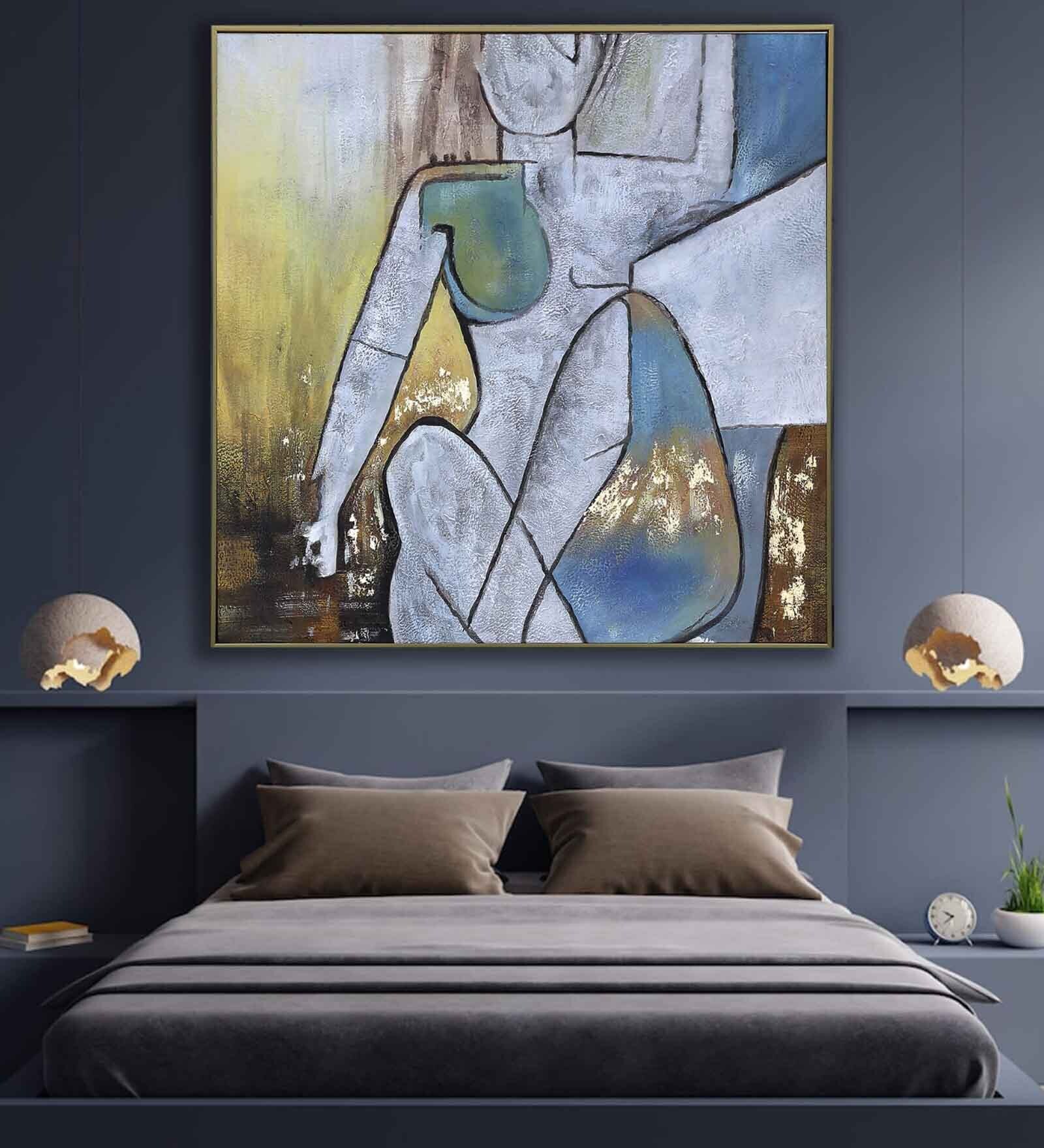 Canvas Abstract Human Wall Painting