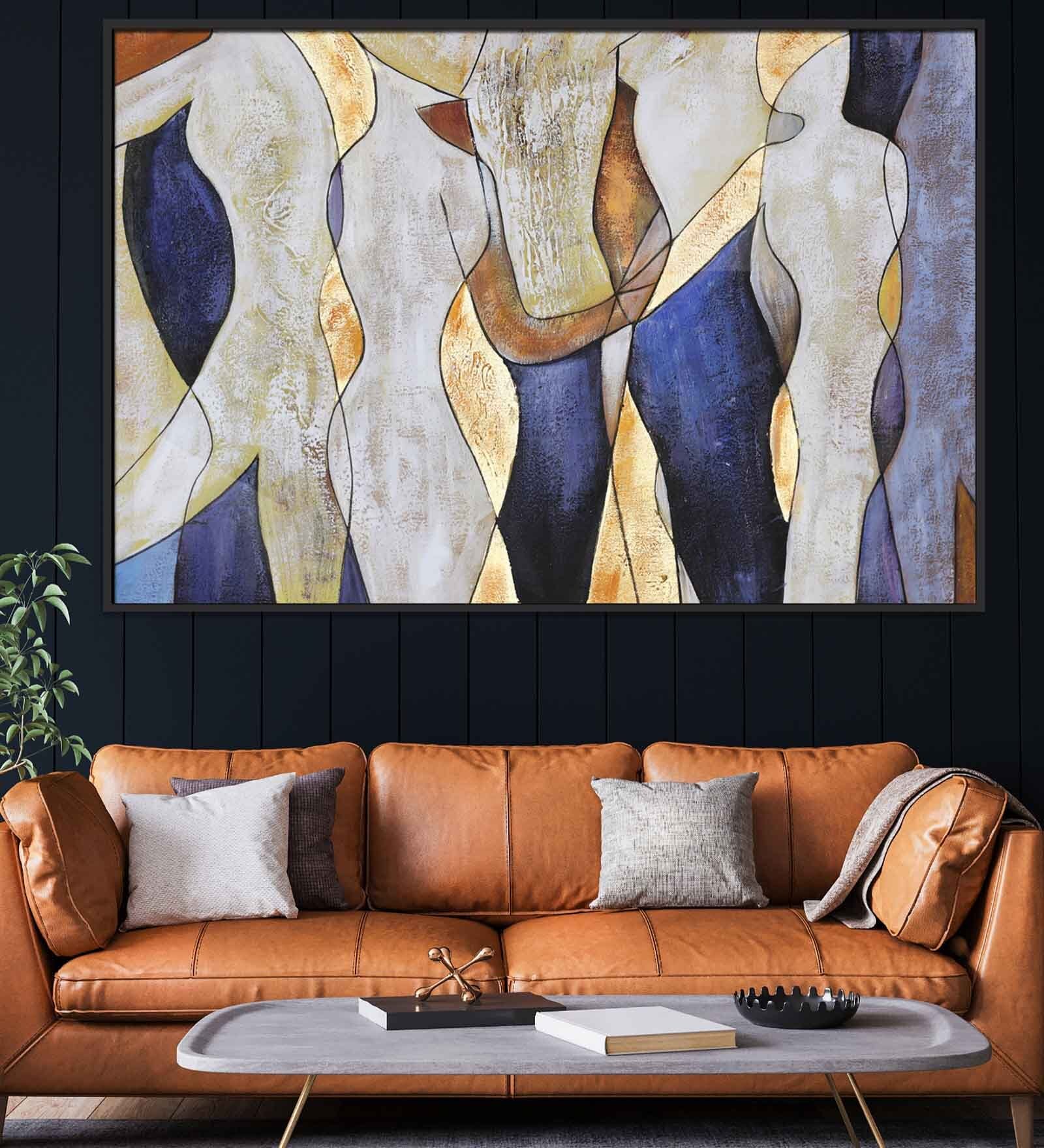 Canvas Abstract Human Wall Painting