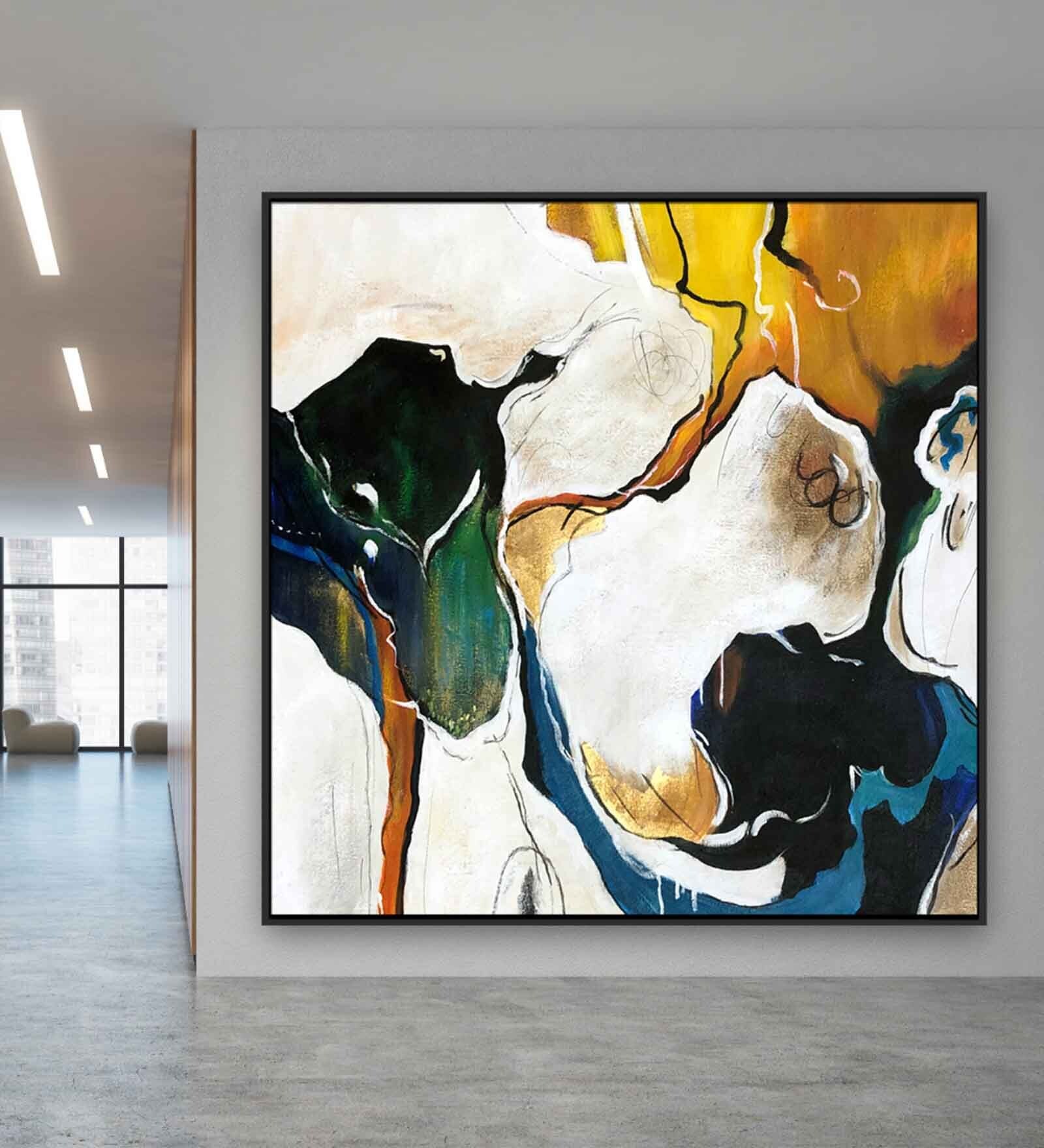 Canvas Flowers Wall Painting