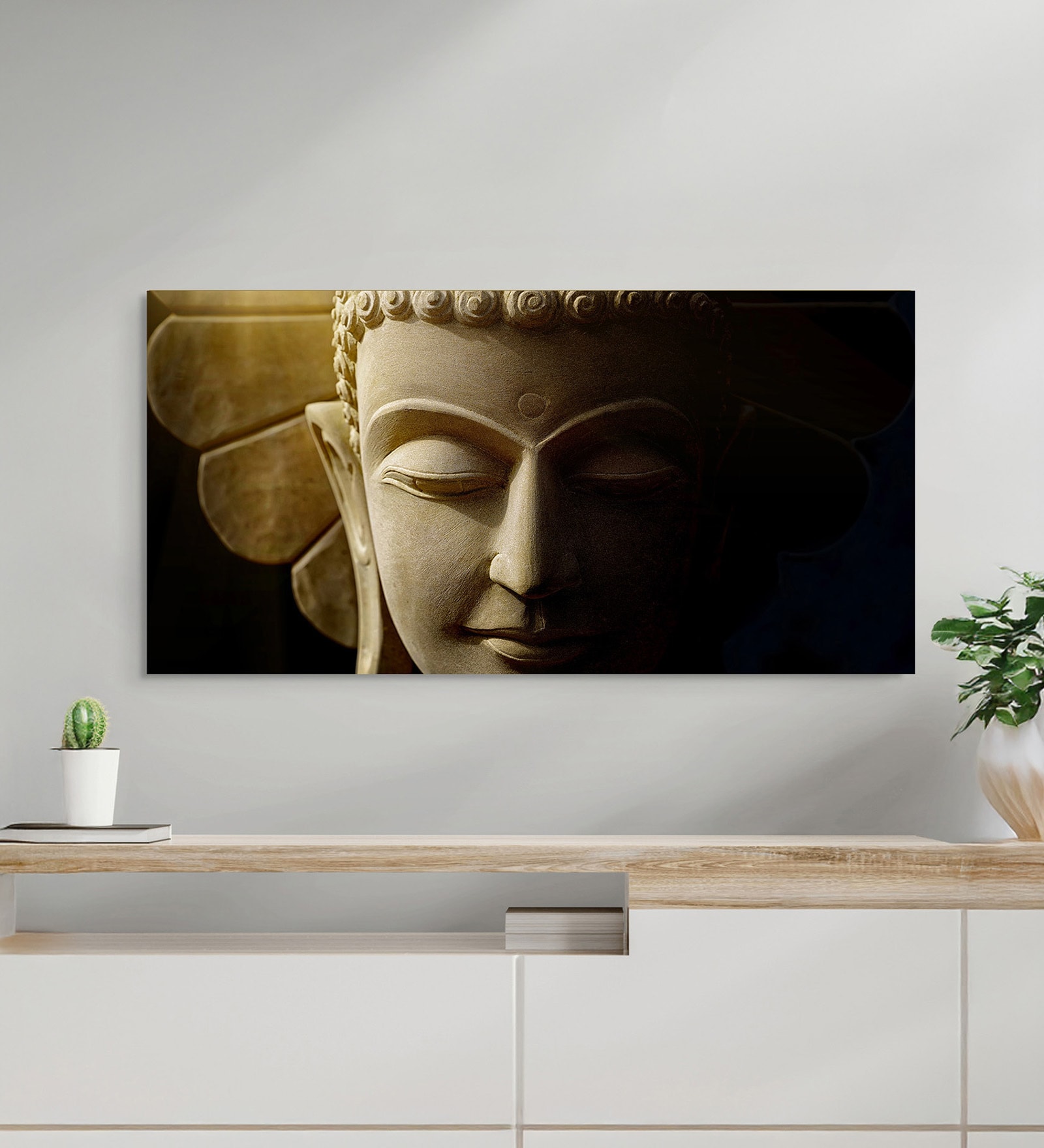 Framed Buddha illuminated painting Wall Painting