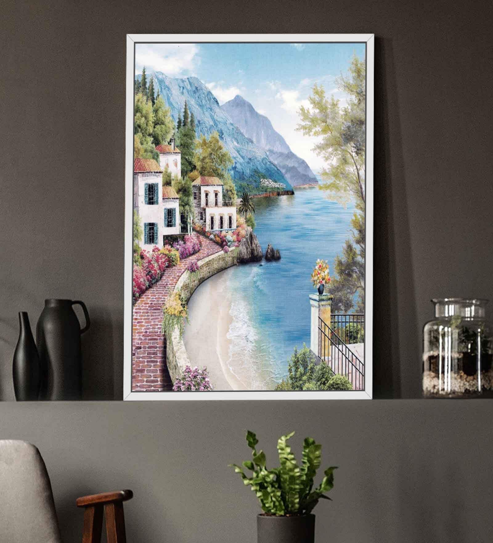 Applieds Multicolour Canvas Framed Art Print