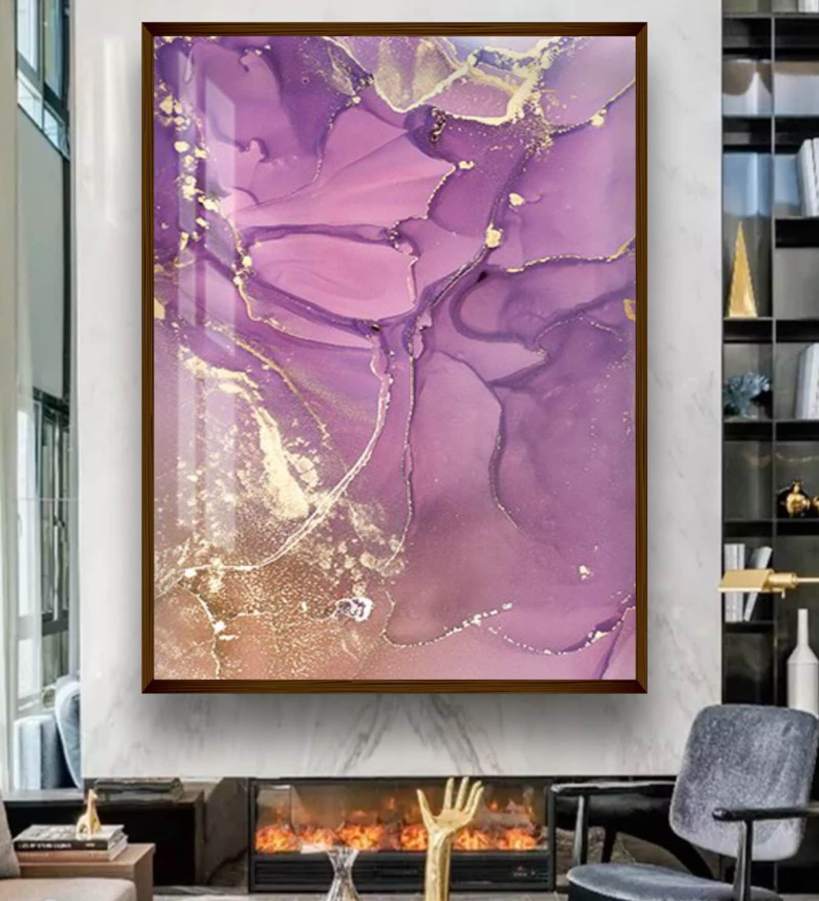 Canvas Framed Stretched UV Digital Art Print