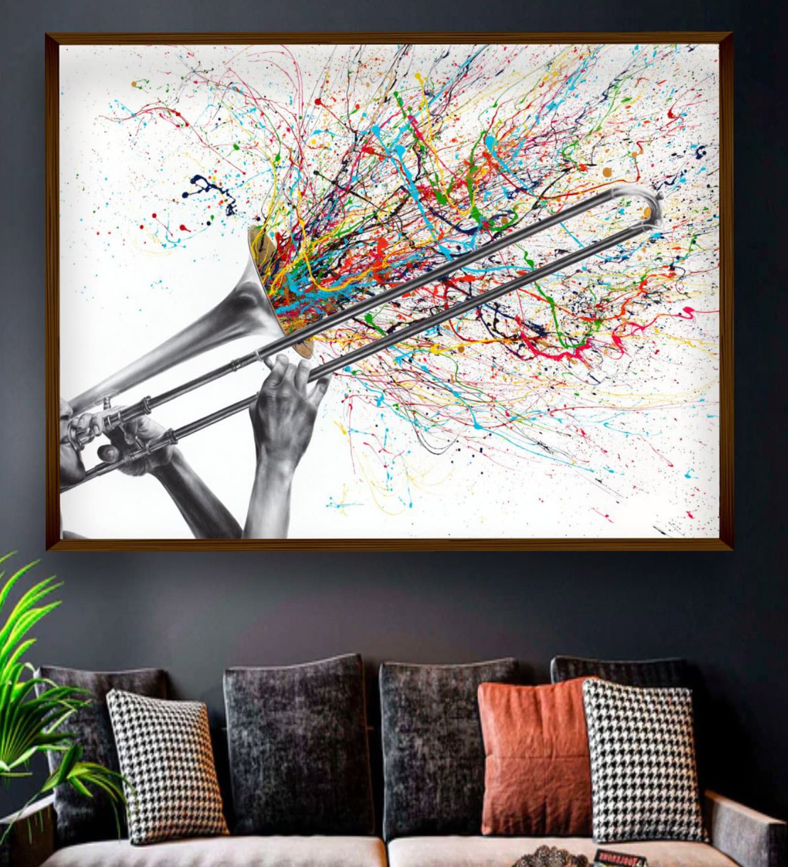 Canvas Framed Stretched UV Digital Art Print