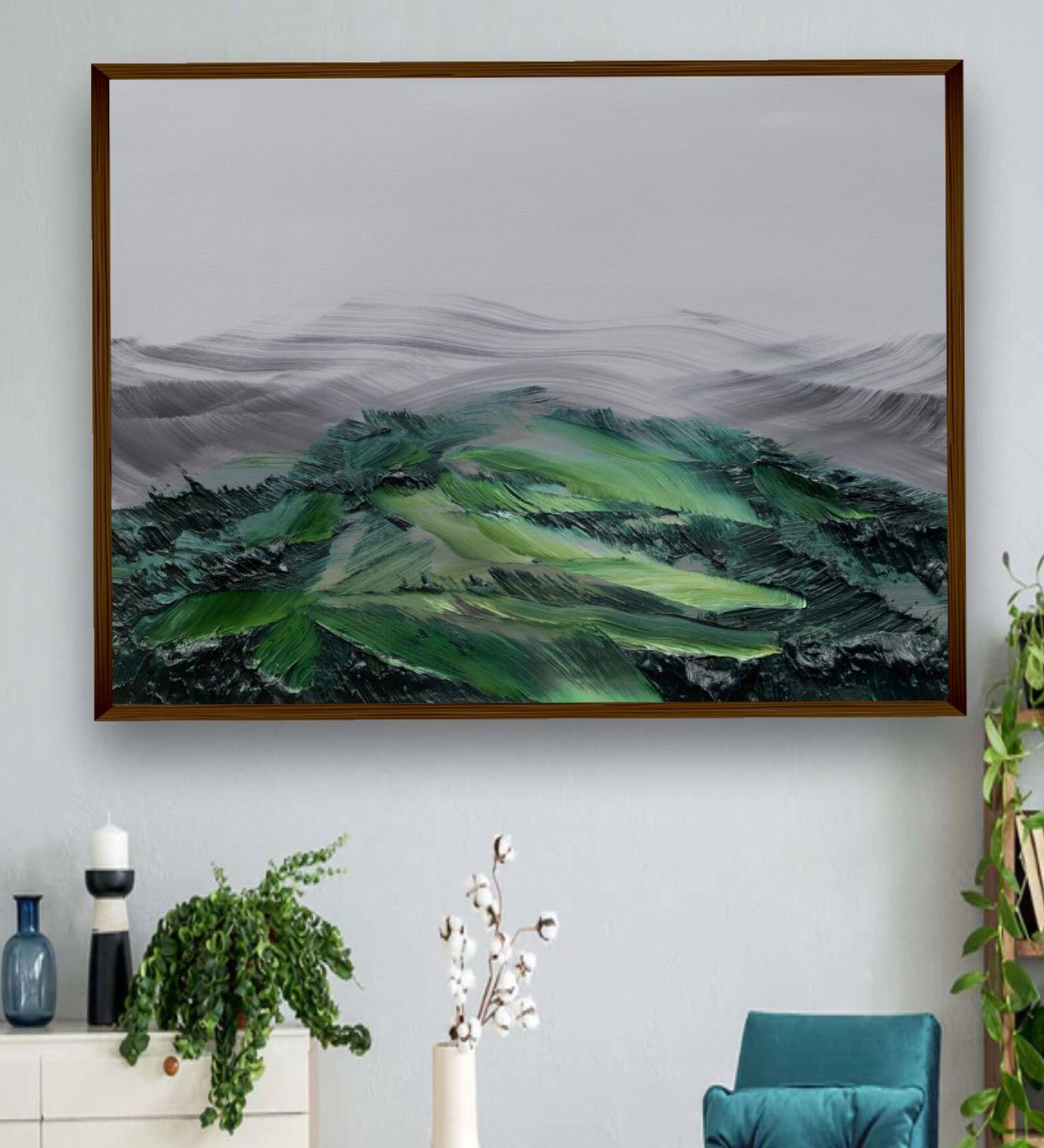 Canvas Framed Stretched UV Digital Art Print