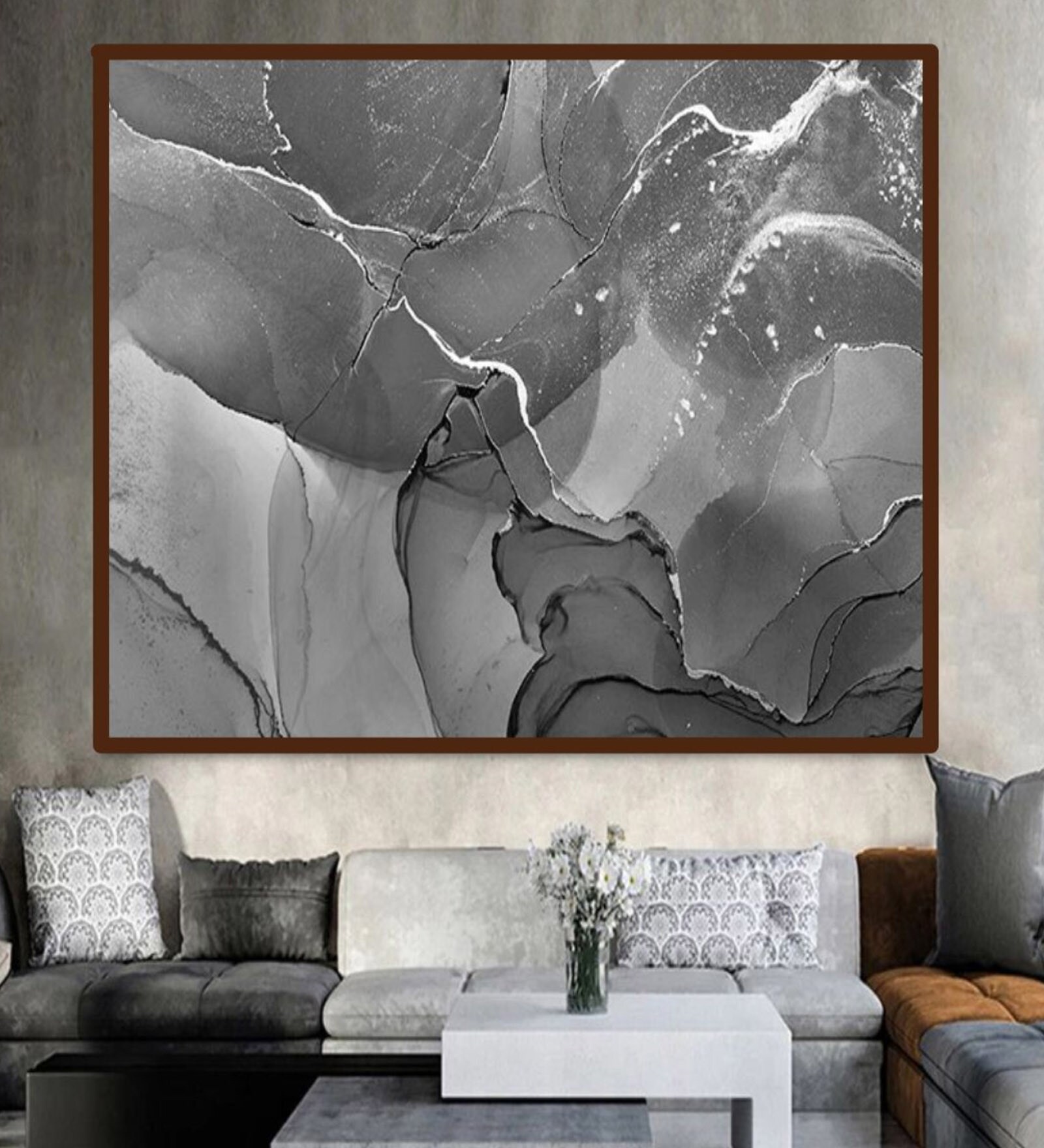 Canvas Framed Stretched UV Digital Art Print