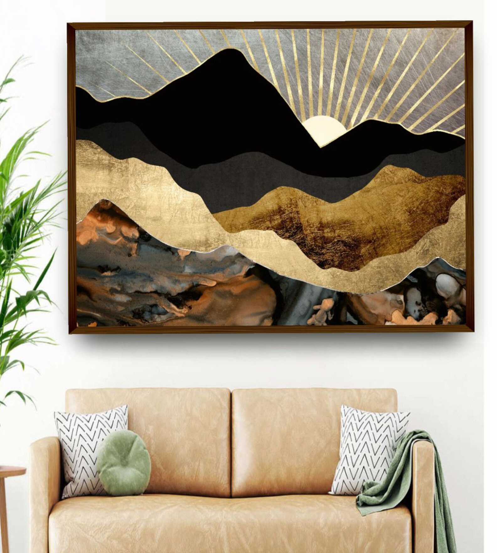 Canvas Framed Stretched UV Digital Art Print