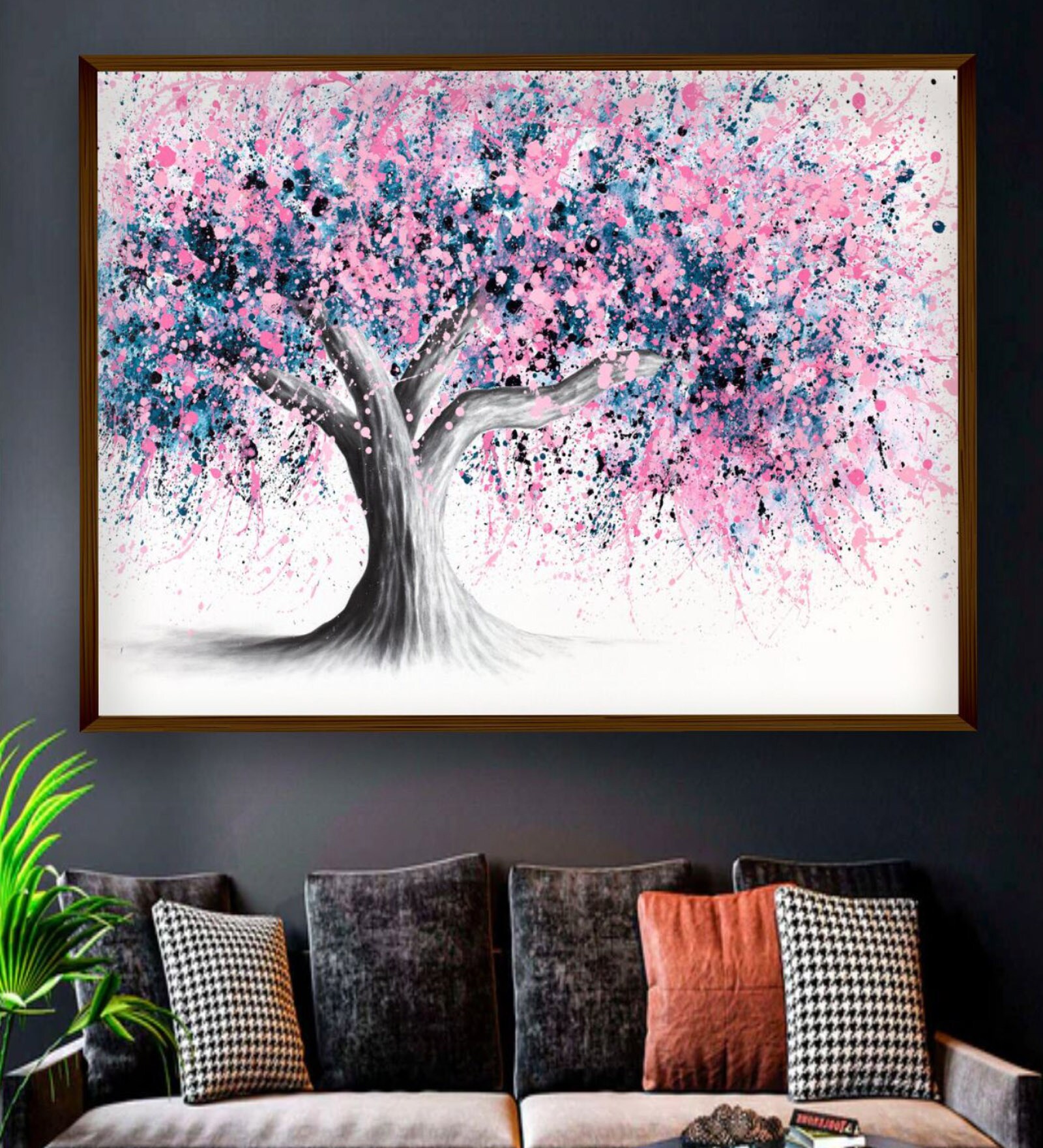 Canvas Framed Stretched UV Digital Art Print