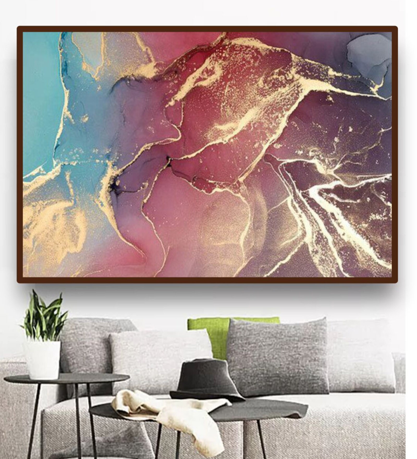 Canvas Framed Stretched UV Digital Art Print
