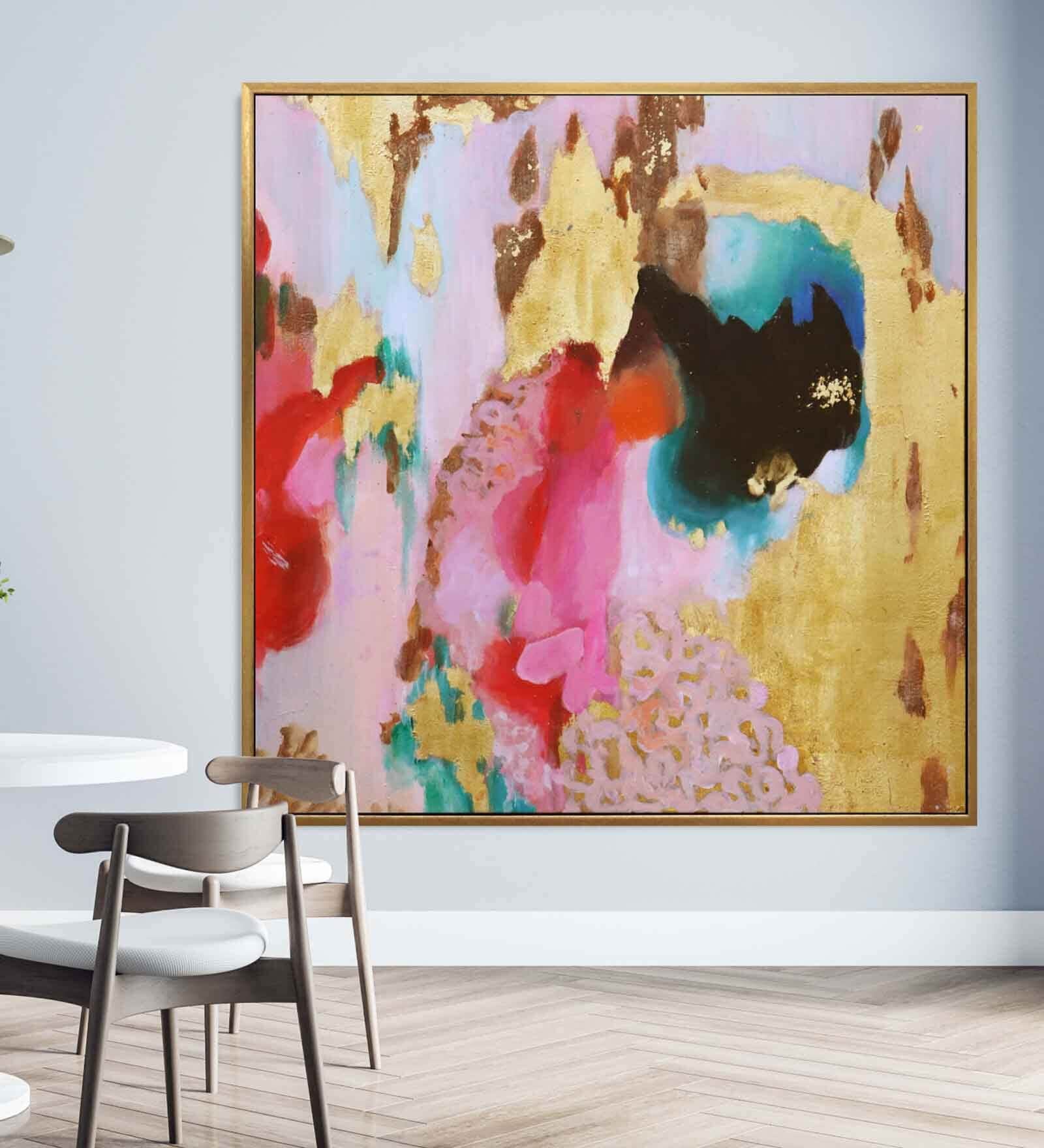 Canvas Fusion Of Colours Wall Painting