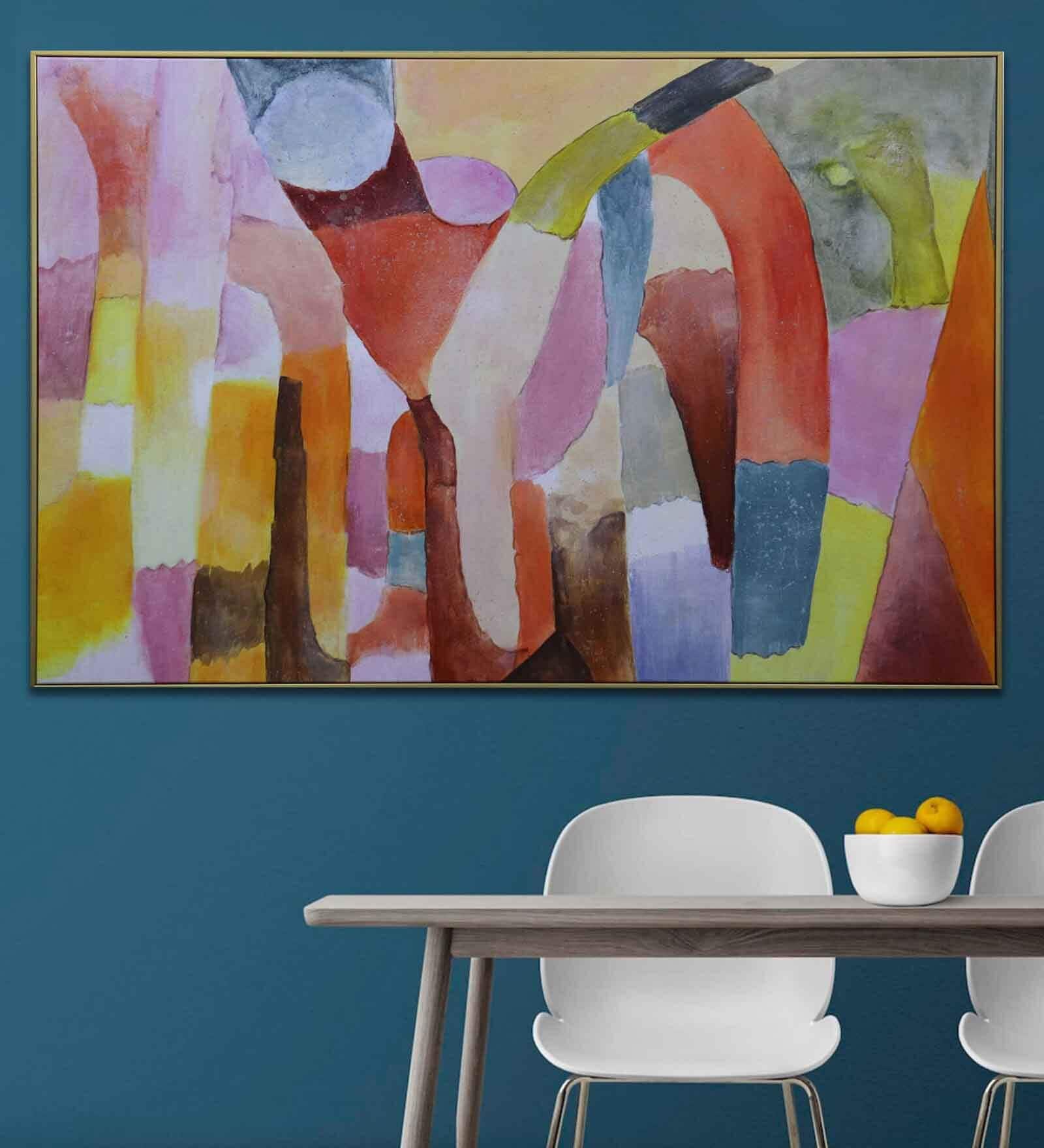 Canvas Fusion Of Colours Wall Painting