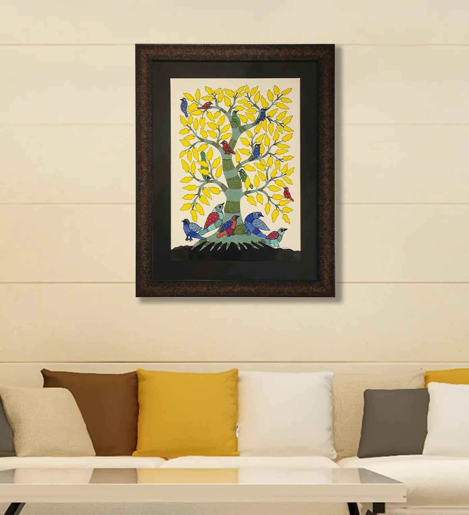 Canvas Nature And Birds Wall Painting