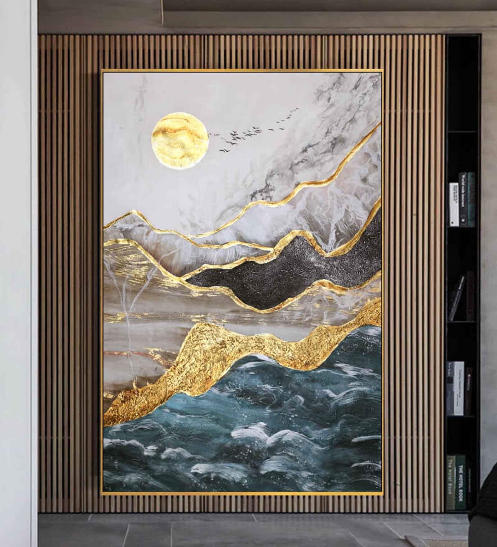 Canvas Sunrise And Nature Wall Painting