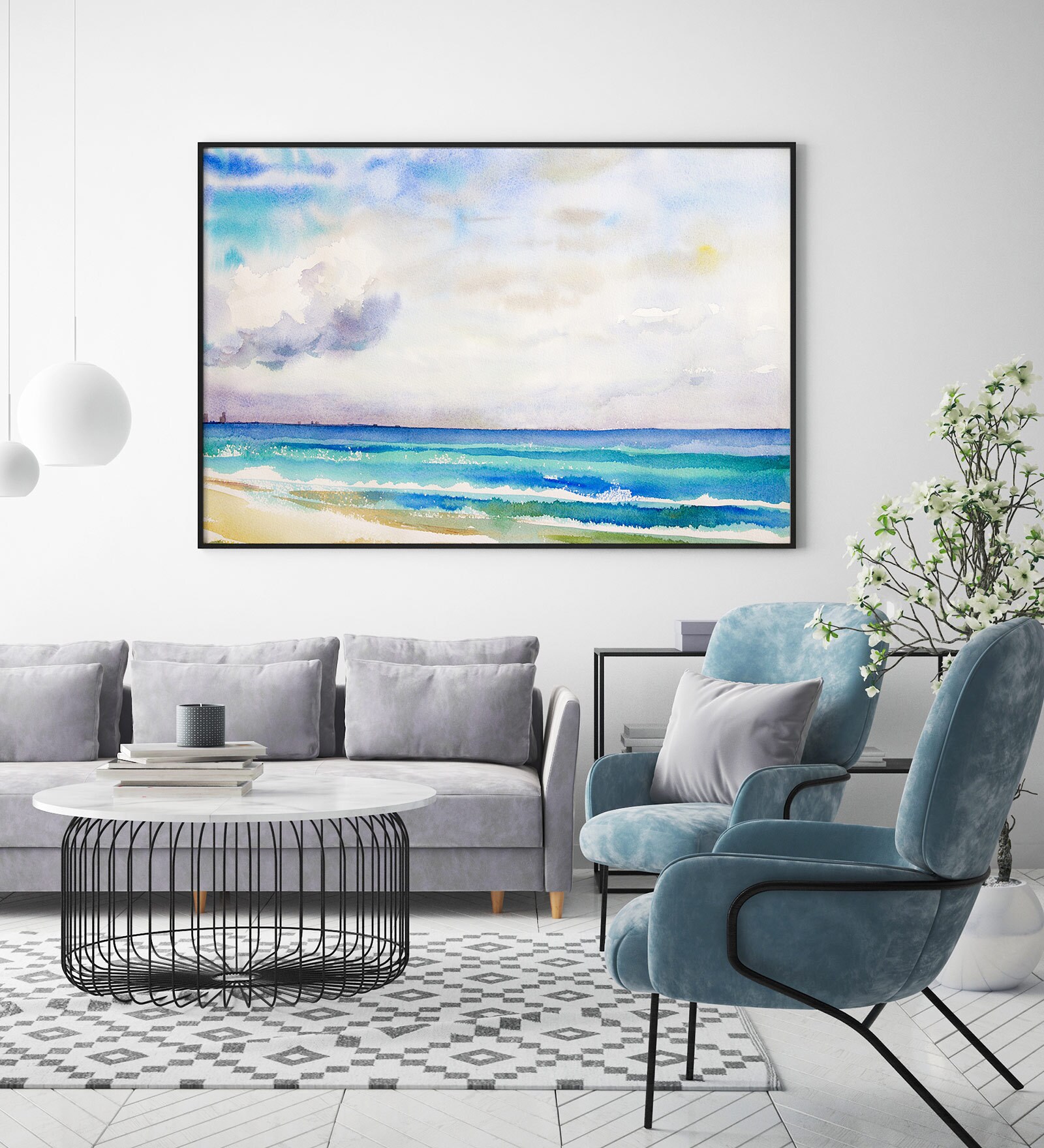 Canvas Without Frame Art Prints In Green