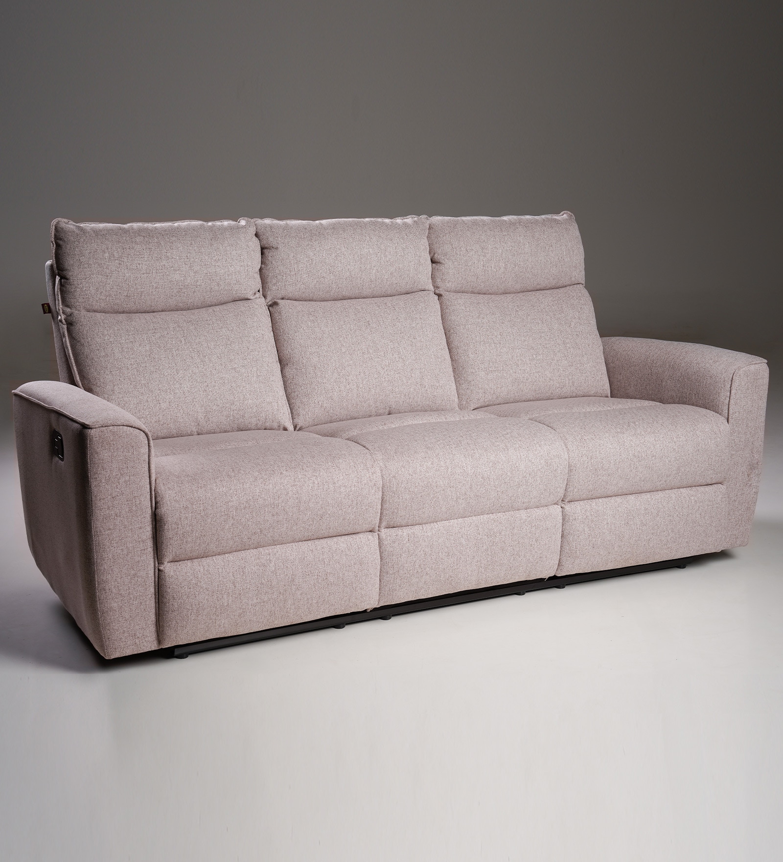 Canyon 3 Seater Manual Recliner In Beige Color