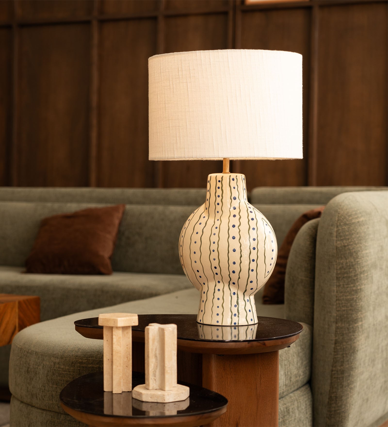 Cream Capri Table Lamp