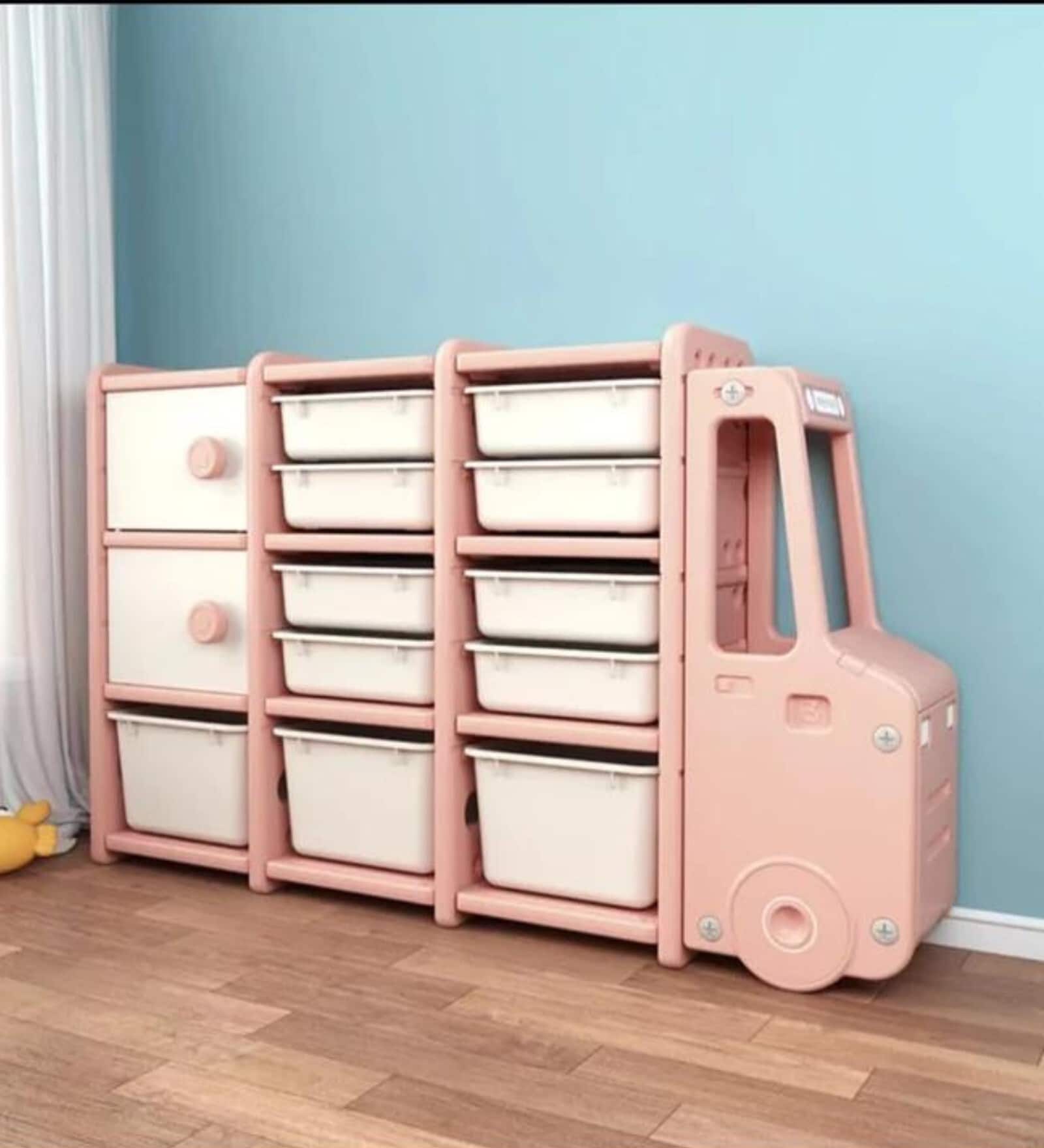 Plastic Toy Rack Buy Car Shaped Plastic Toy Organizer in Pink And White Colour at 5% OFF ...