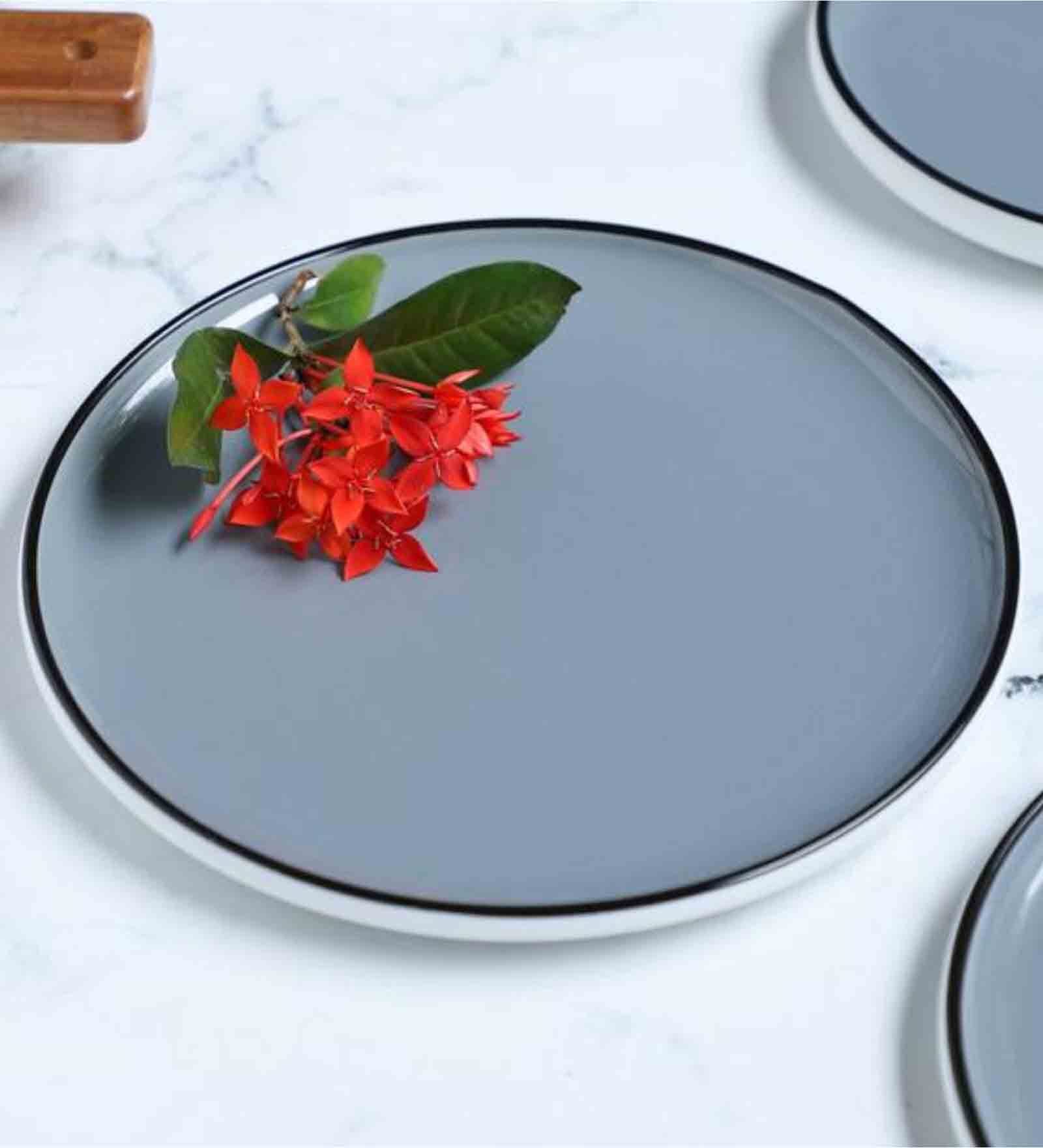 Cara Round 9.1 Inch Ceramic Dinner Plate