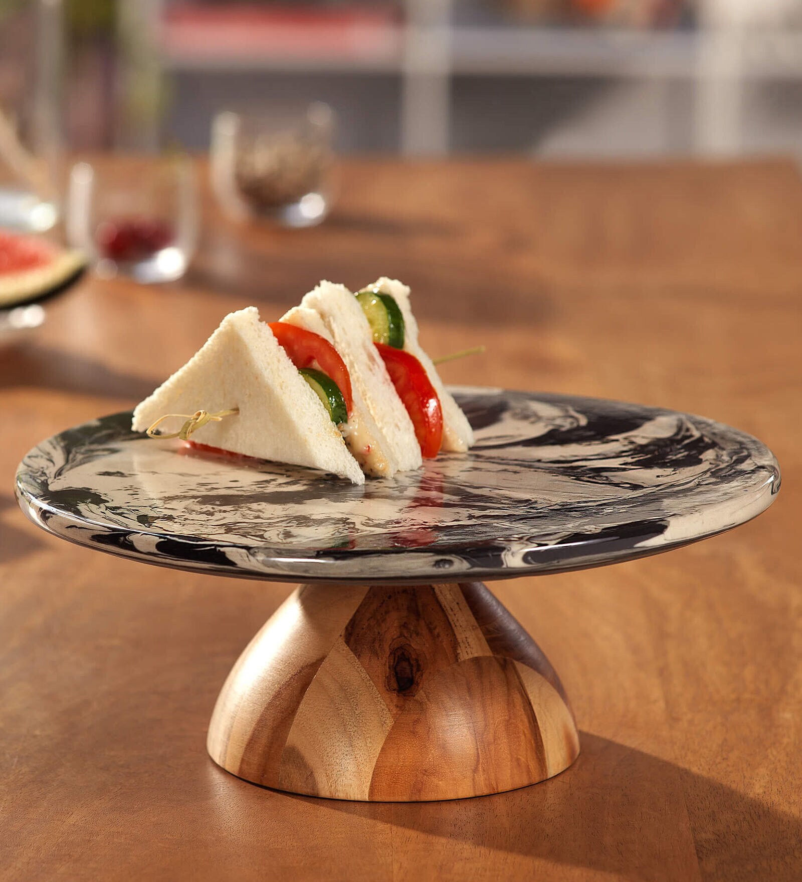Buy Carbon Ceramic Cake Stand by Ellementry at 10 OFF by Ellementry
