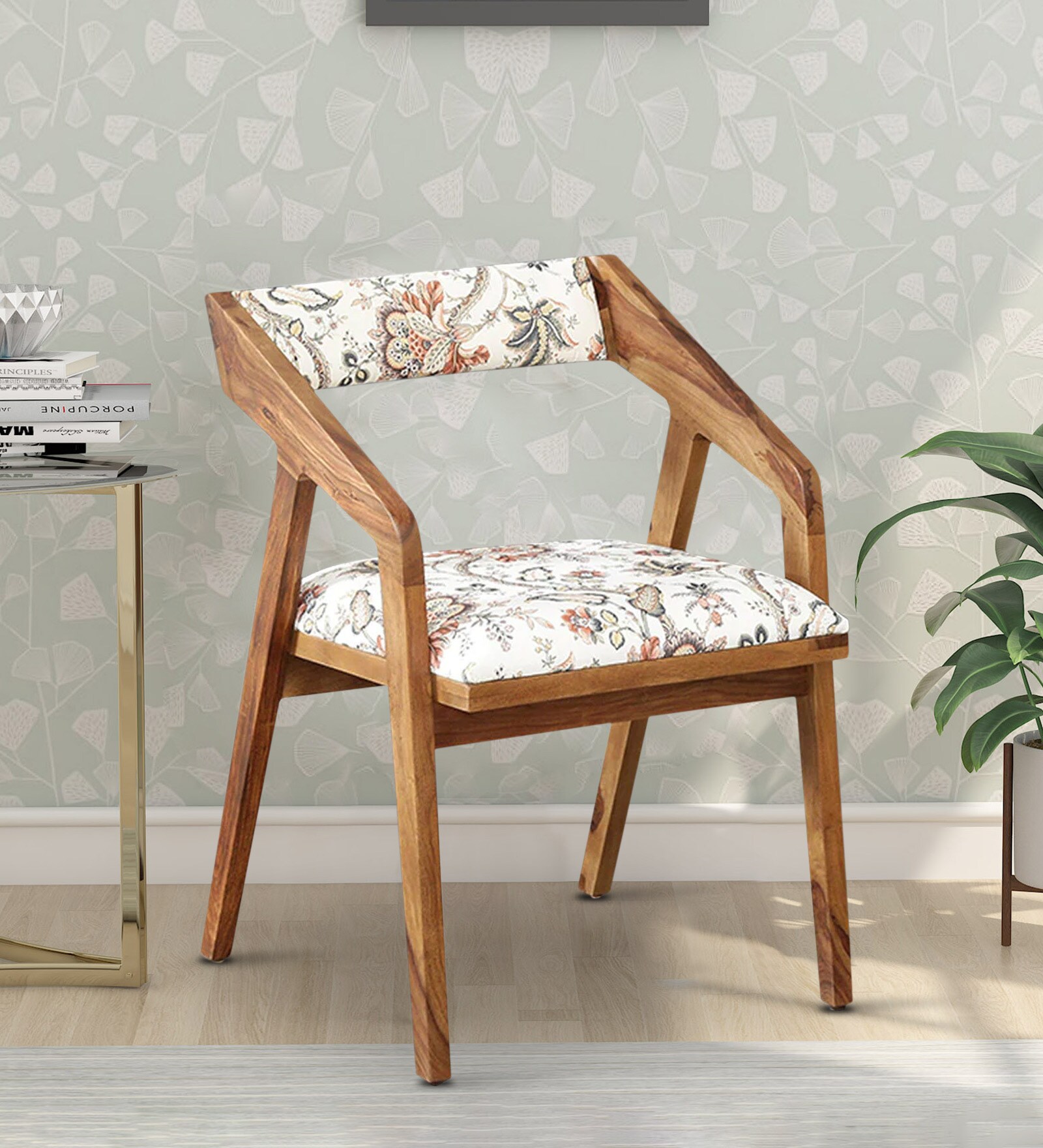 Buy Carden Solid Wood Arm Chair In Rustic Teak Finish By Woodsworth