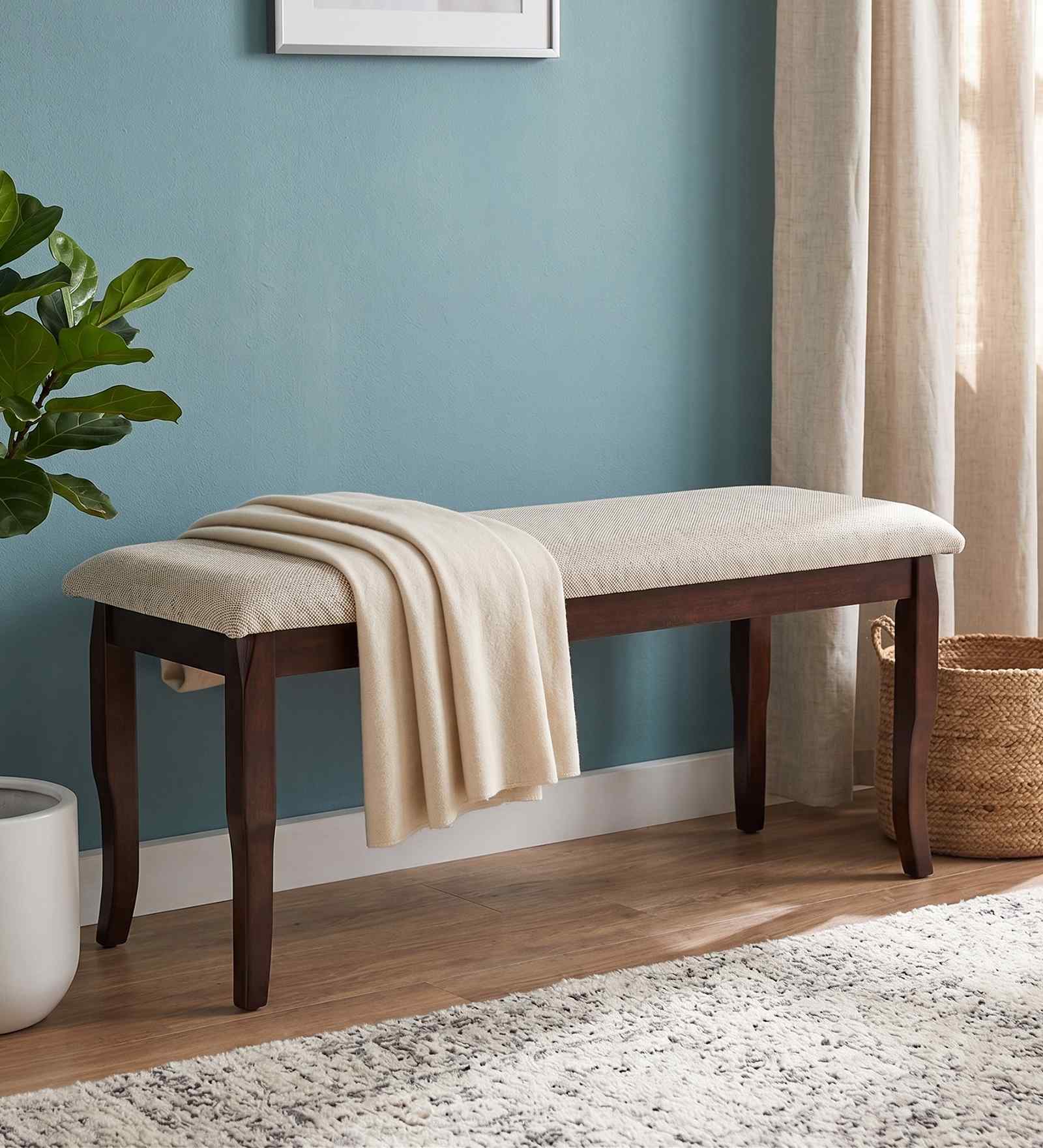 Cardiff Solid Wood 2 Seater Dining Bench