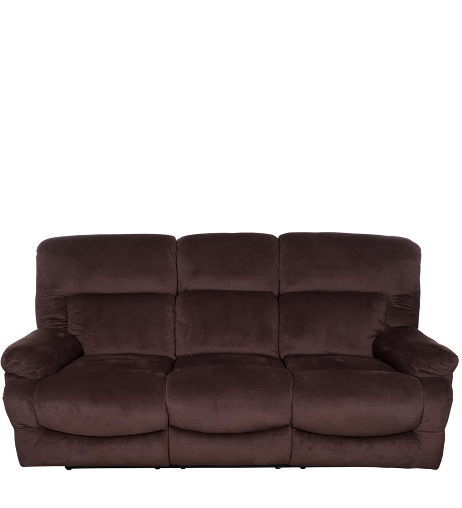Buy Cardiff 3 Seater Recliner Sofa in Chocolate Colour at 60 OFF by