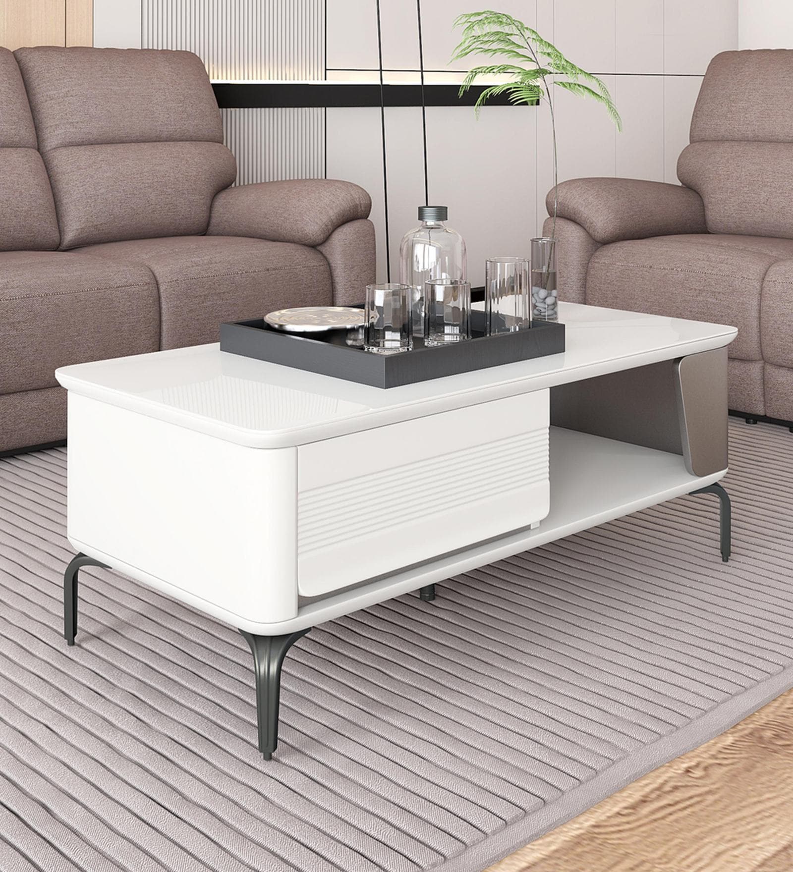 Carla Coffee Table In Off White Colour
