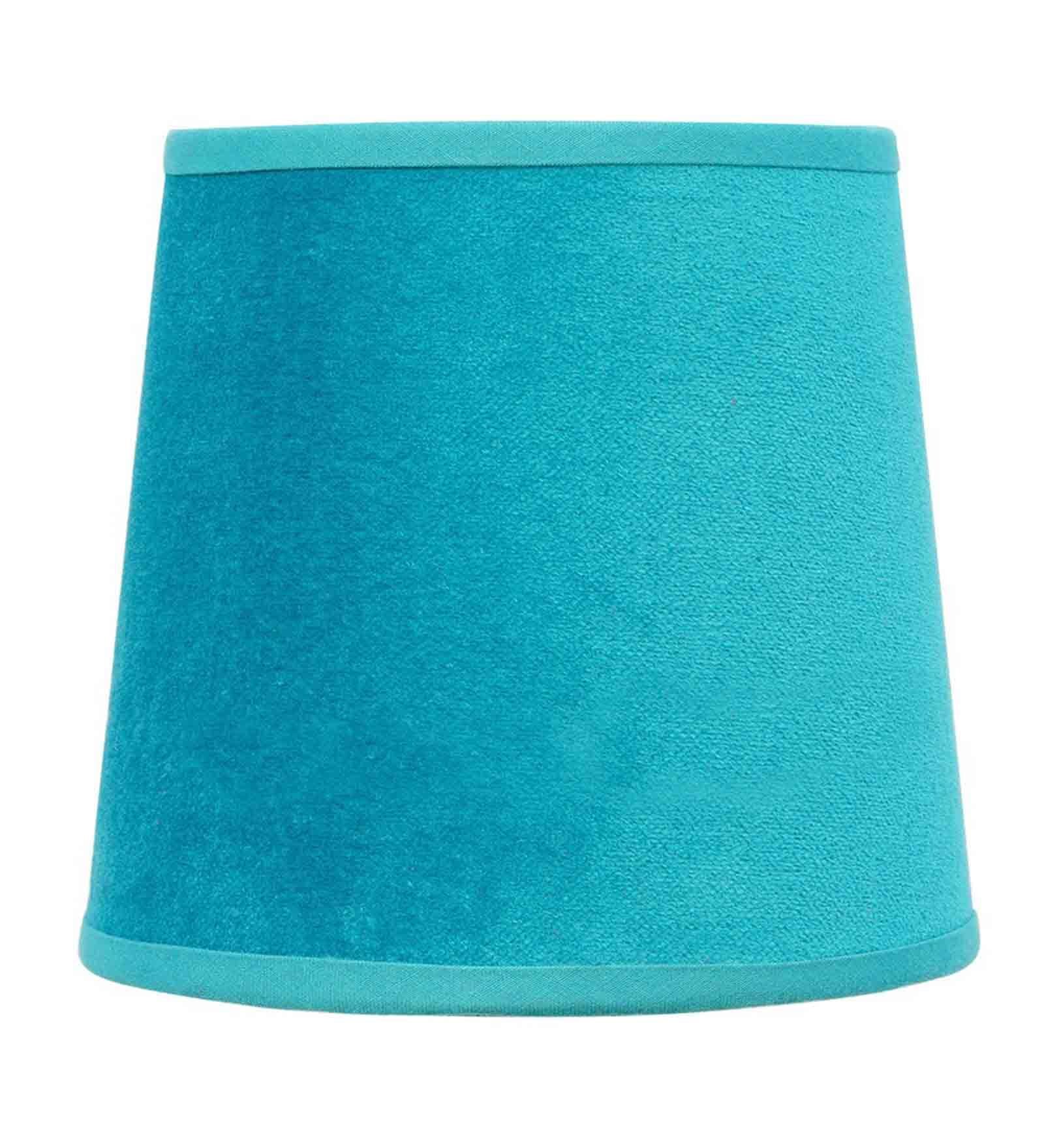 Carolie Turqouise Velvet Solid Lampshade