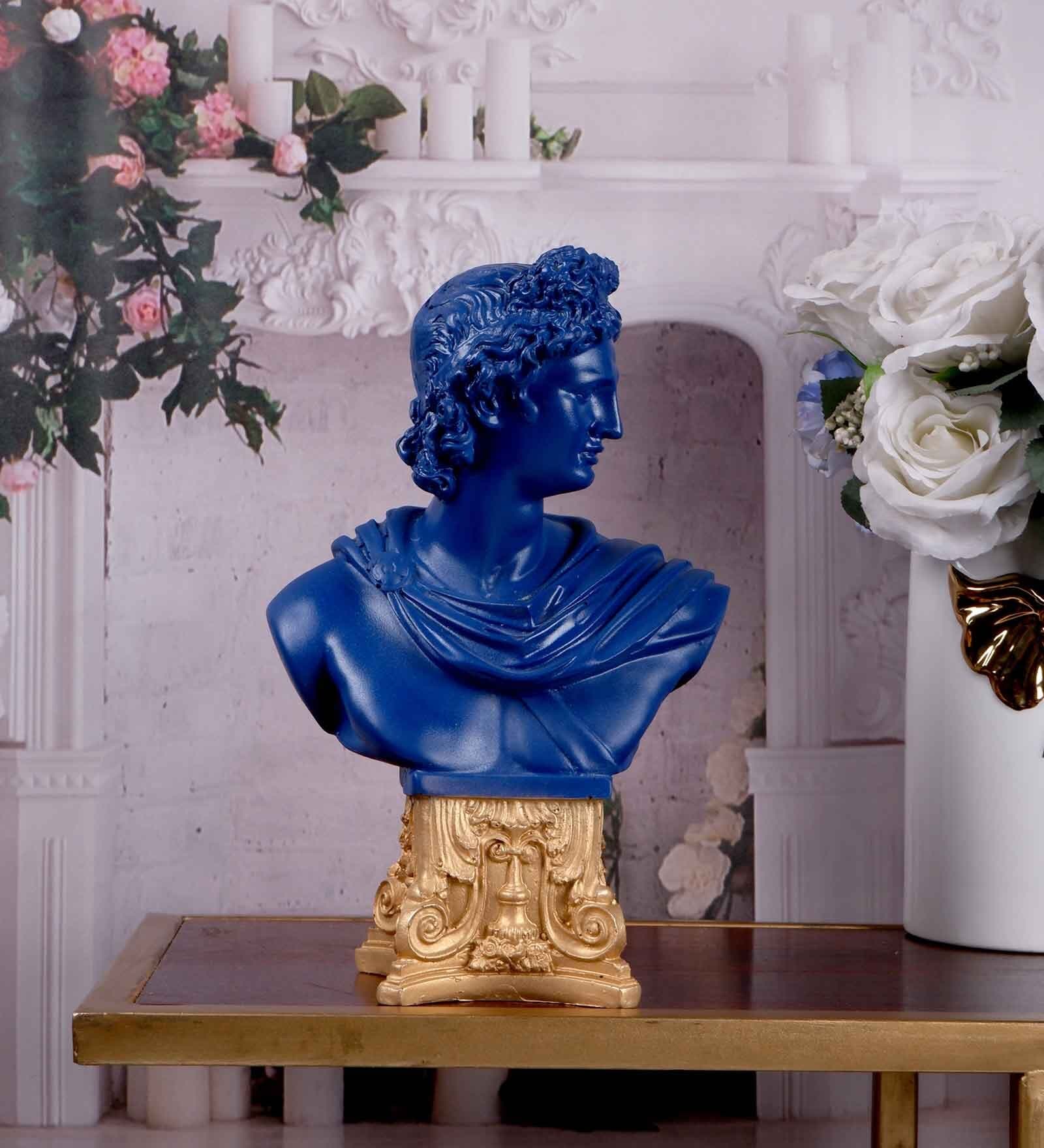 Buy Caroline Blue Polyresin Showpiece at 50 OFF by The White Ink Decor