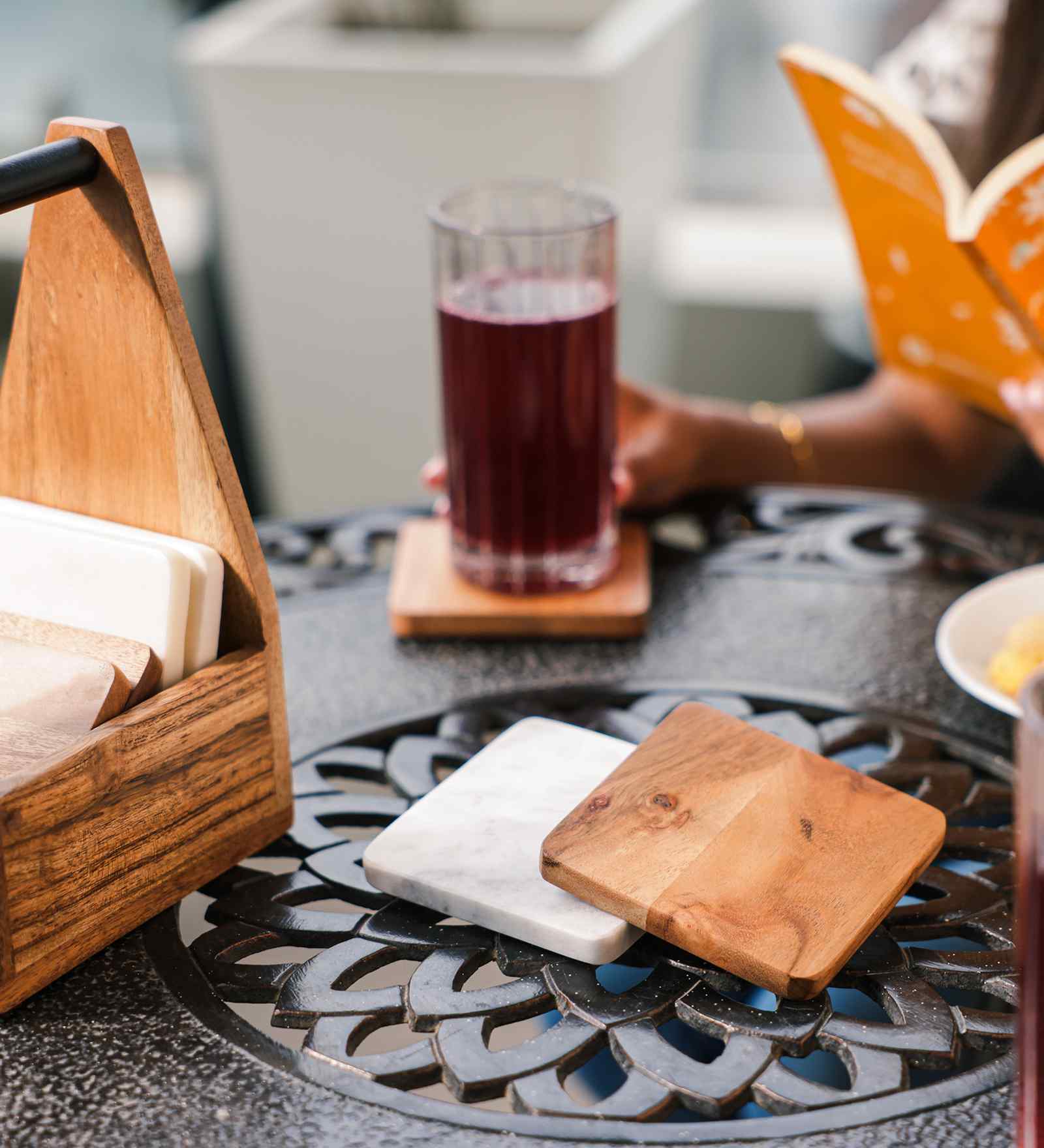 CarryEase Coaster with Holder (Set of 8)