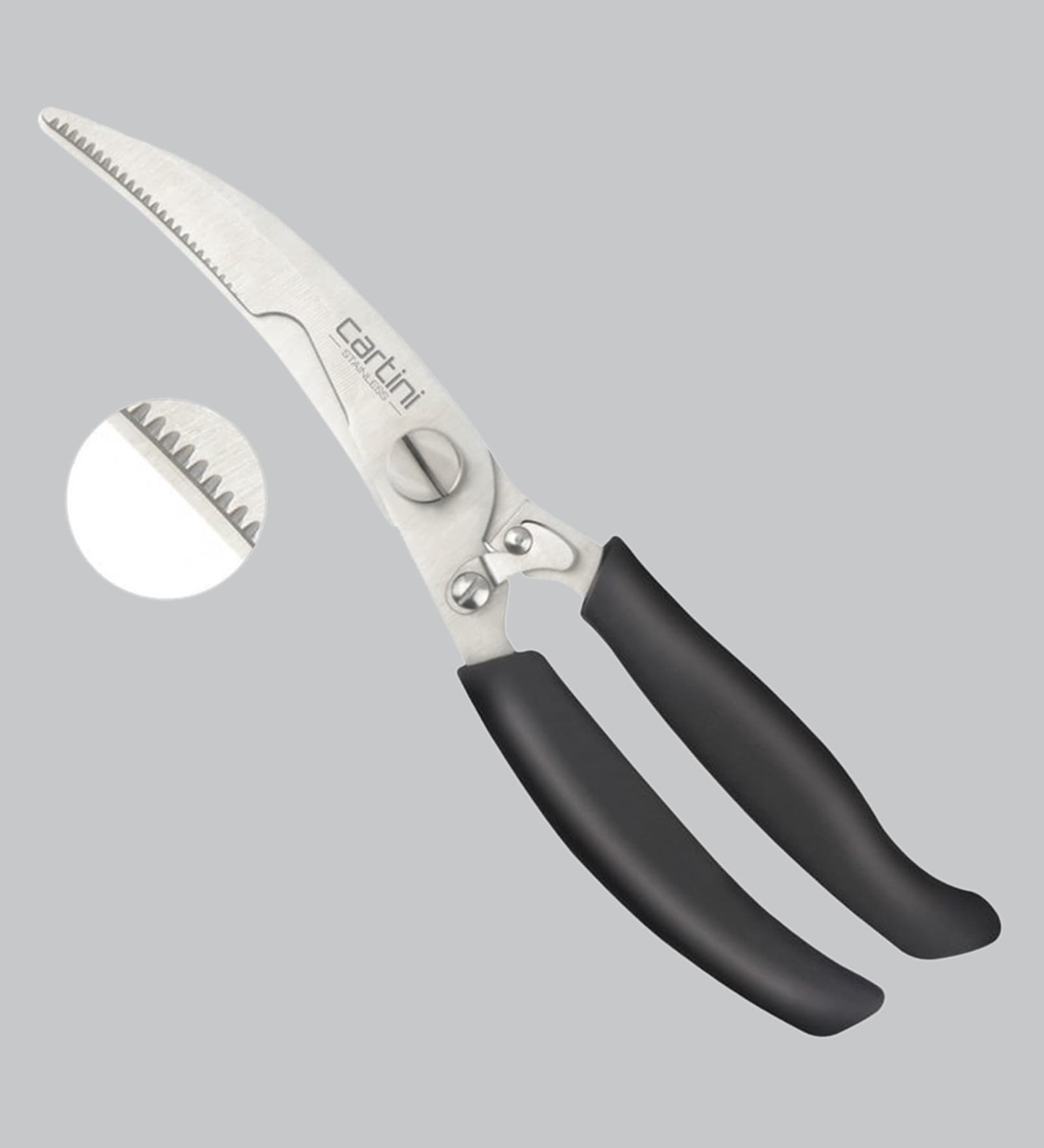 Cartini Black Stainless Steel Scissor