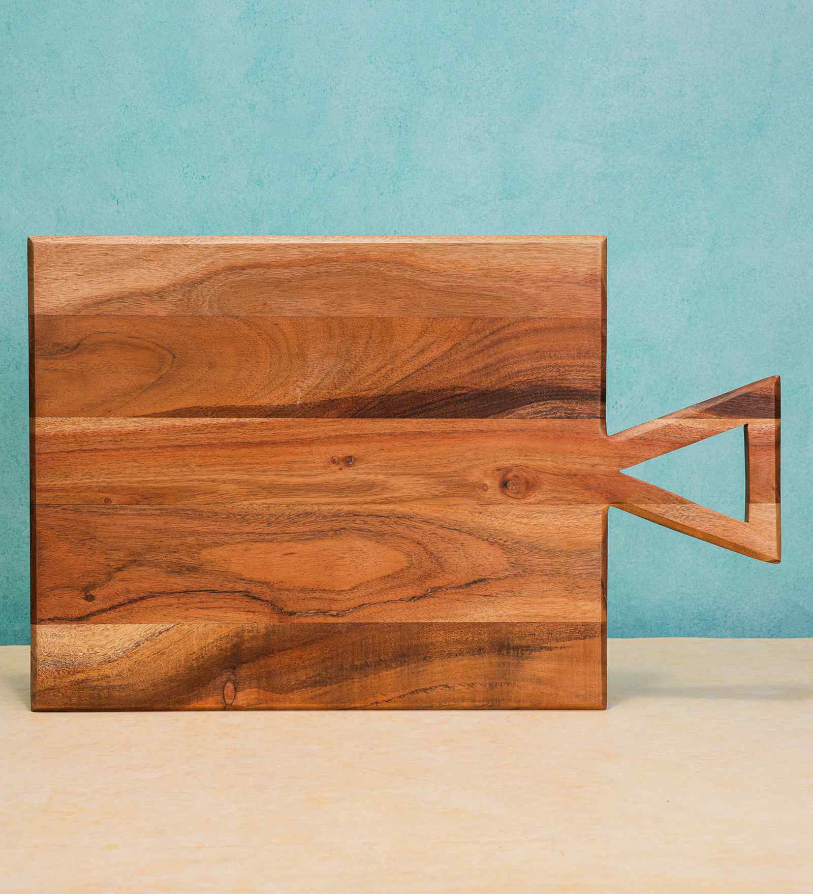 Carvula Acacia Wood Chopping Board with Triangular Handle